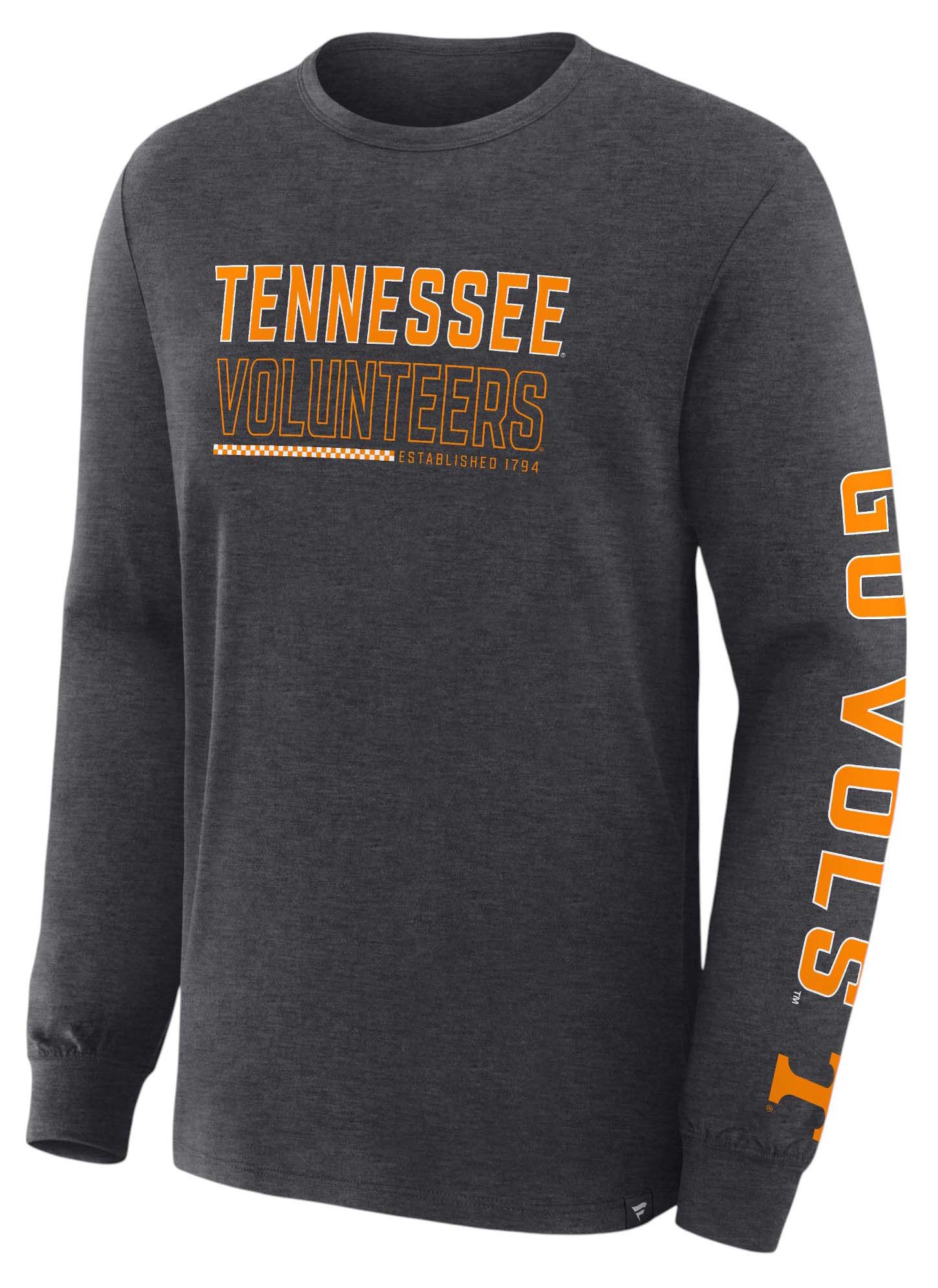 NCAA Men's Tennessee Volunteers Charcoal Heather Legacy Cotton Long Sleeve T-Shirt product image