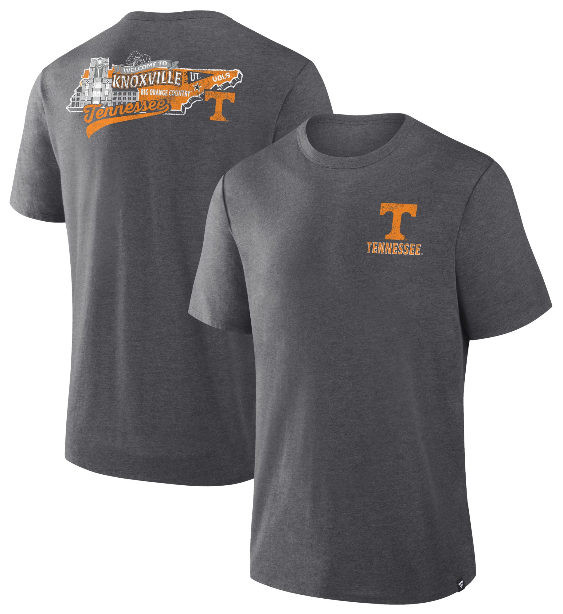 NCAA Men's Tennessee Volunteers Charcoal Heather Triblend State T-Shirt product image