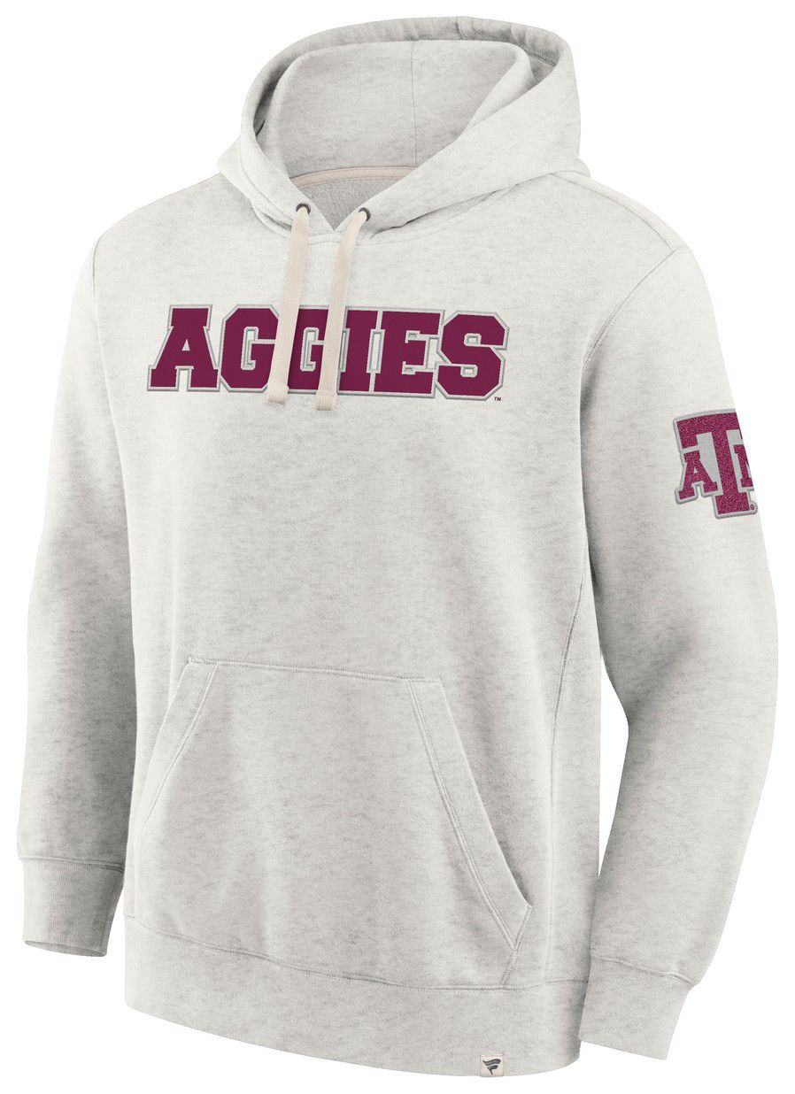 NCAA Men's Texas A&M Aggies Oatmeal Heritage Fleece Pullover Hoodie product image