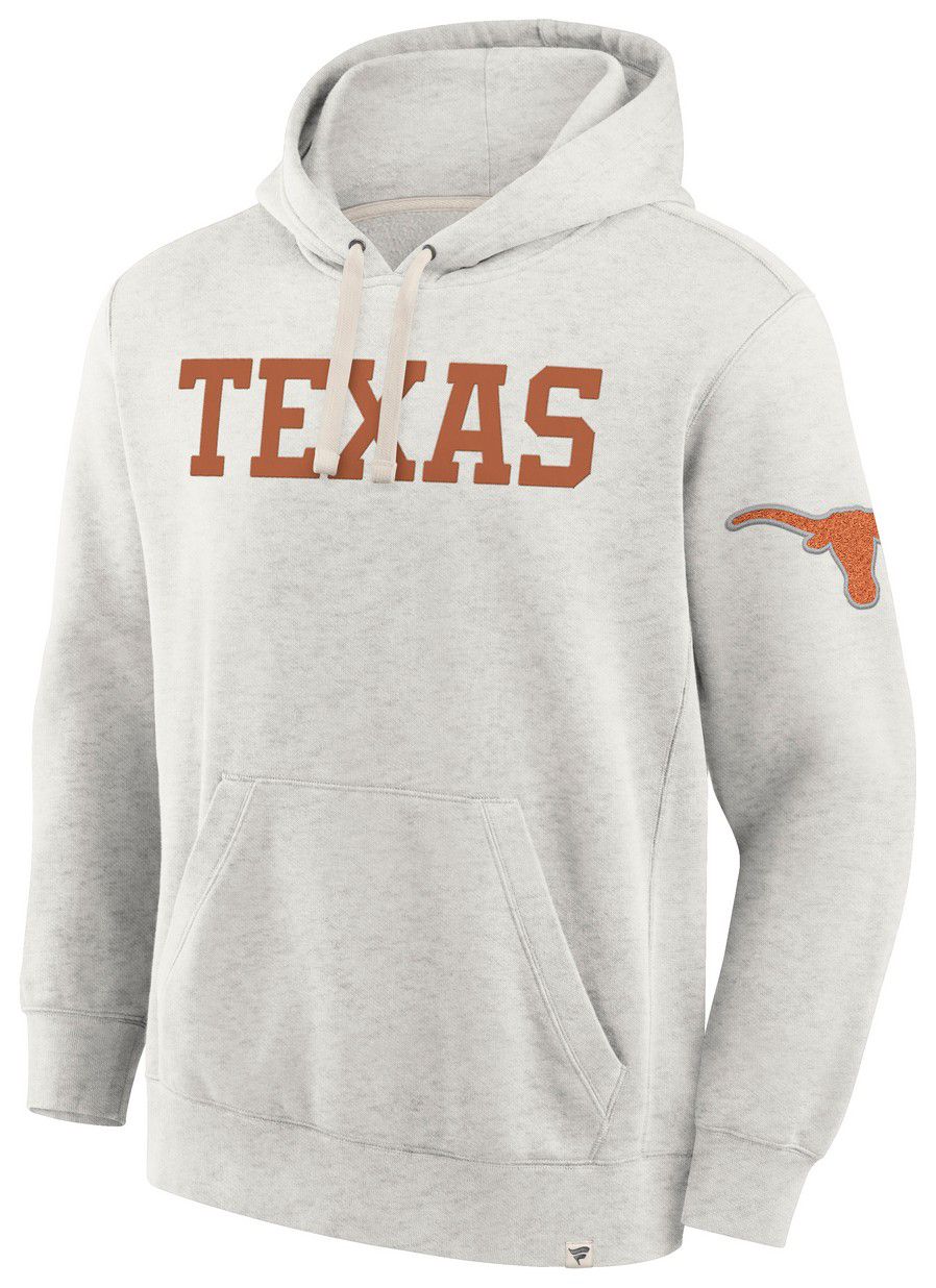 NCAA Men's Texas Longhorns Oatmeal Heritage Fleece Pullover Hoodie product image