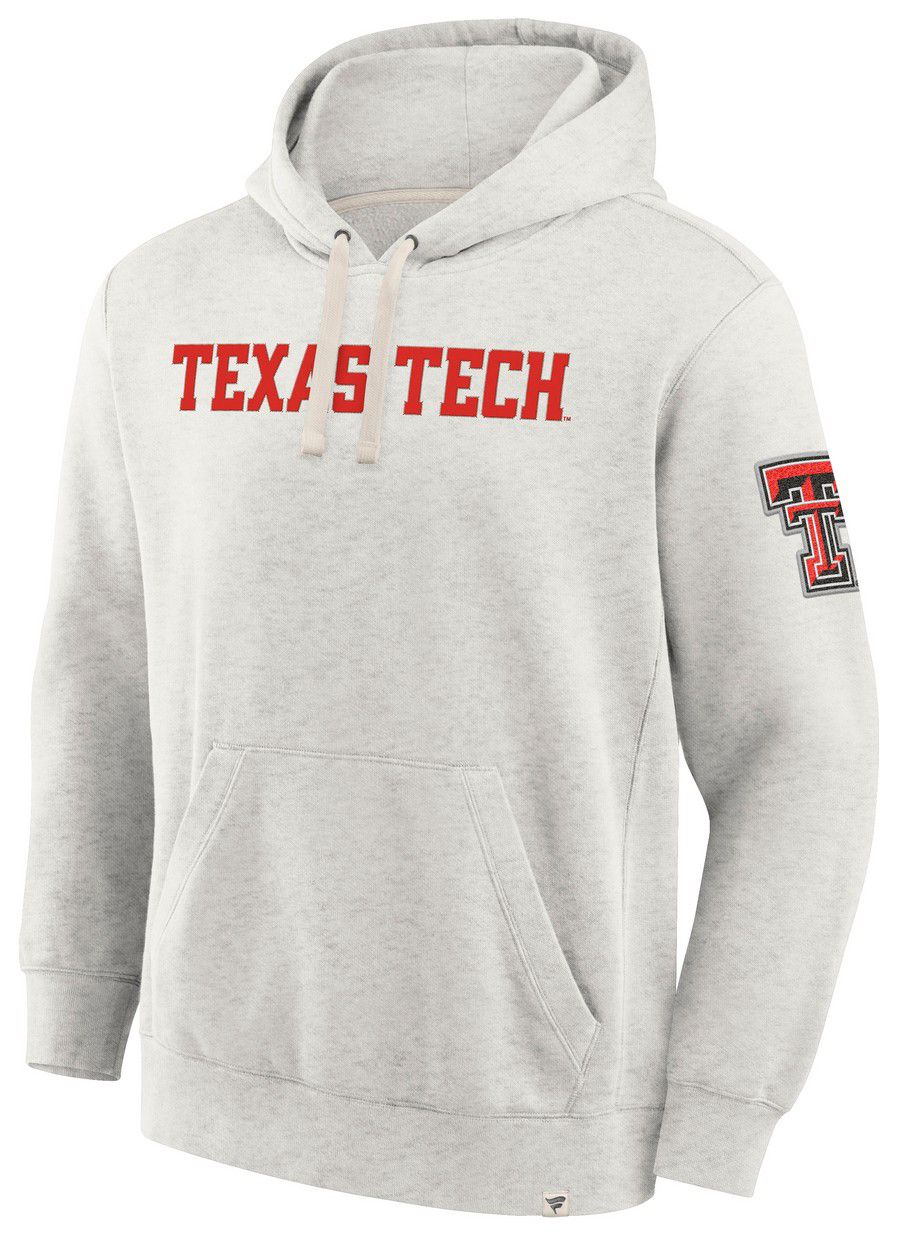 NCAA Men's Texas Tech Red Raiders Oatmeal Heritage Fleece Pullover Hoodie product image