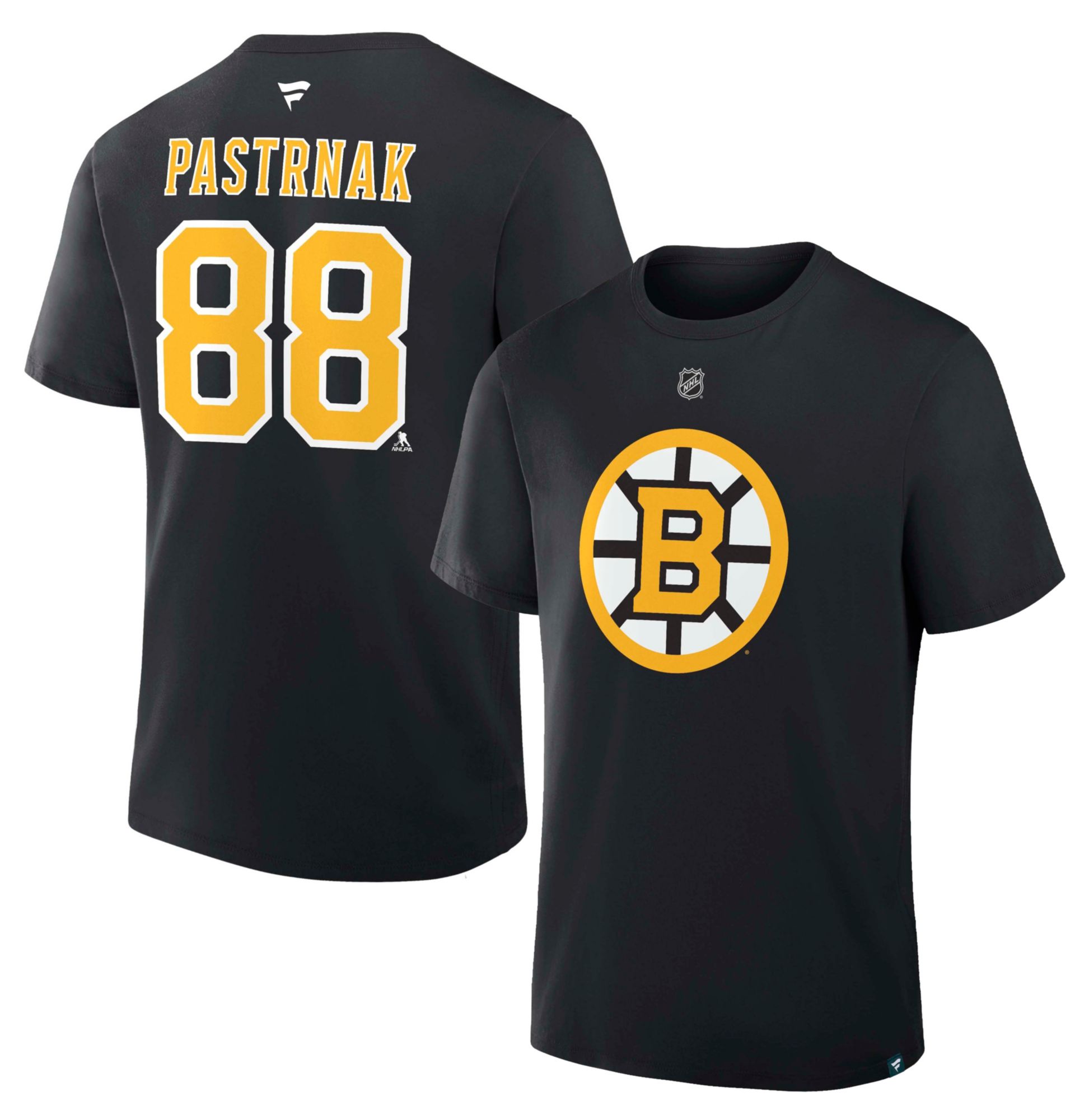 NHL Men's Boston Bruins David Pastrnak #88 Black T-Shirt product image