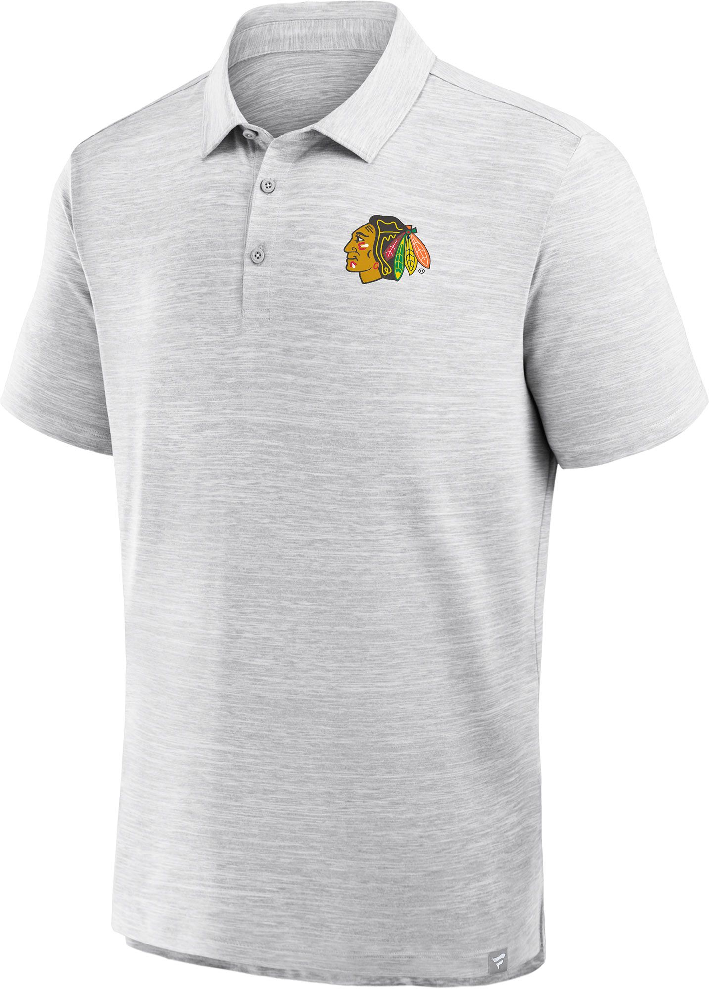 NHL Men's Chicago Blackhawks Grey Prime Logo Polo product image
