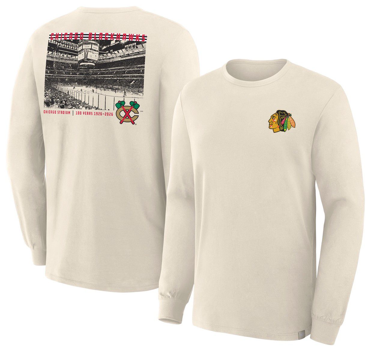 NHL Men's Chicago Blackhawks TurtleDove Reminisce Long Sleeve T-Shirt product image