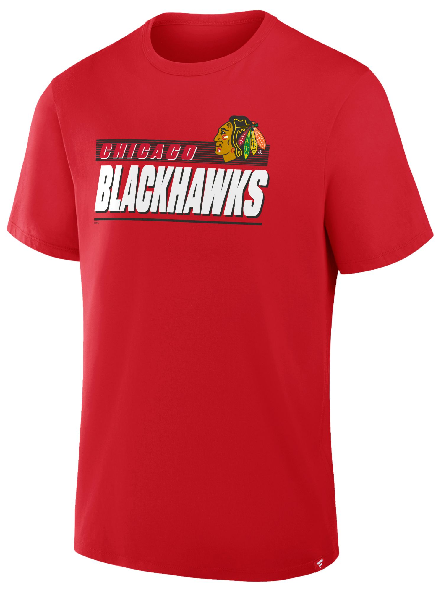 NHL Men's Chicago Blackhawks Red Wordmark Logo Short Sleeve T-Shirt product image
