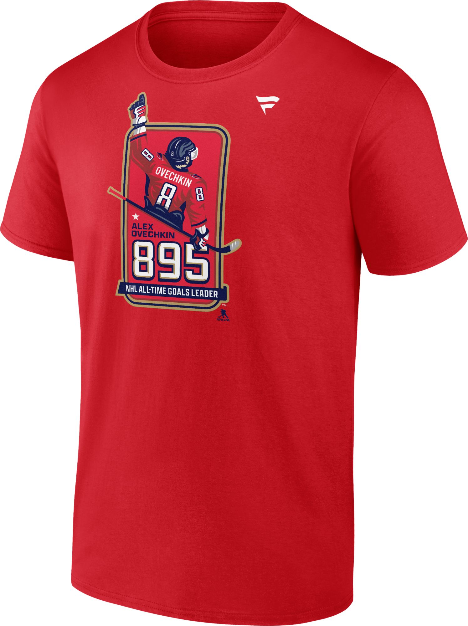 NHL Men's Washington Capitals Alexander Ovechkin #8 Red 'Official 895' Logo T-Shirt product image