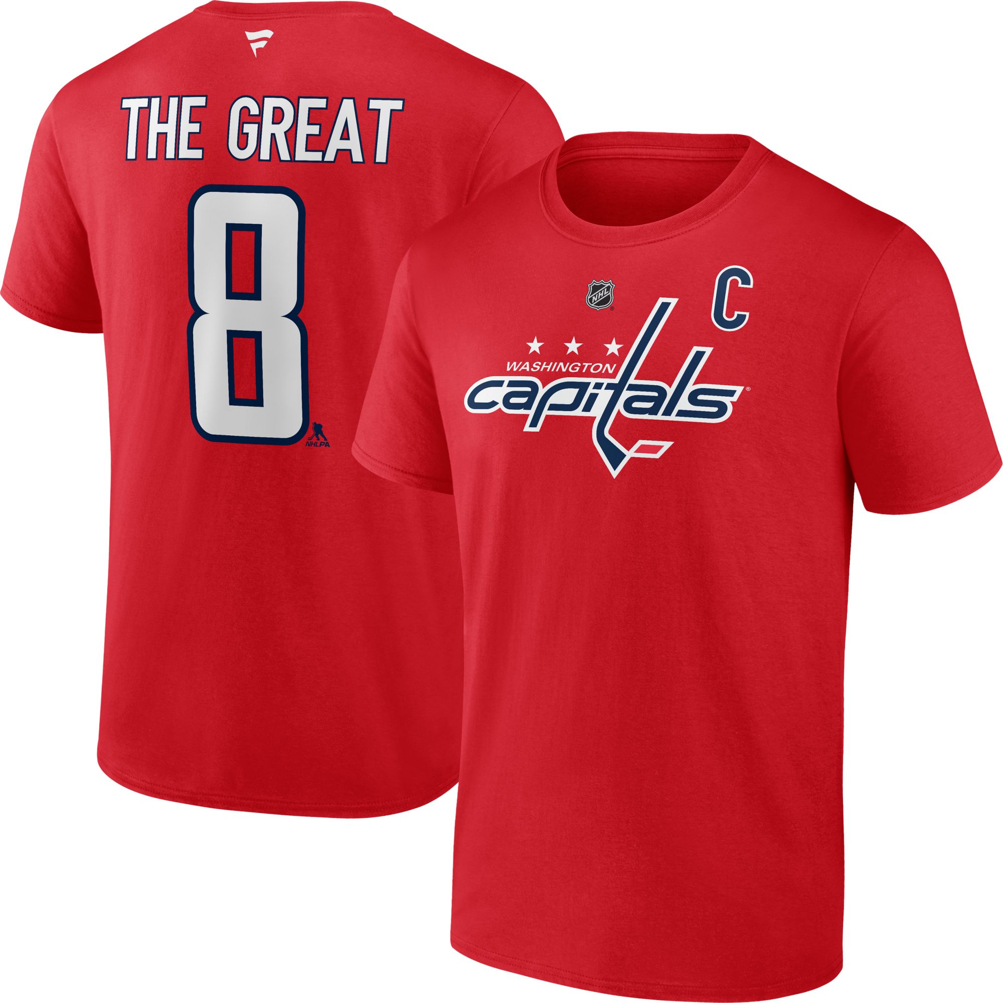 NHL Men's Washington Capitals Alexander Ovechkin #8 'Great 8' Red T-Shirt product image