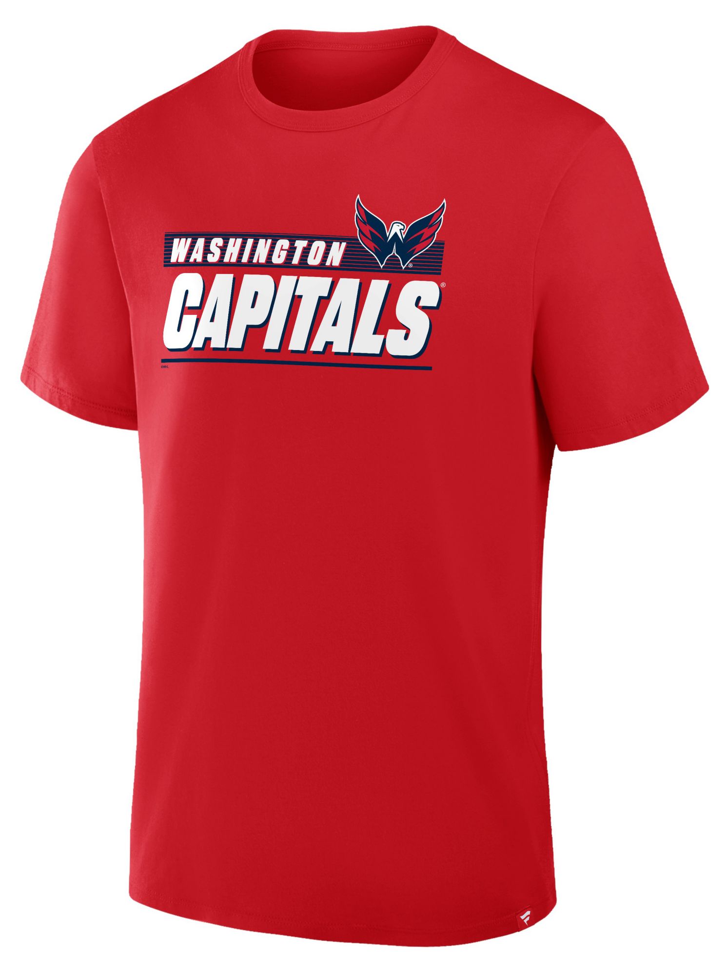 NHL Men's Washington Capitals Red Wordmark Logo Short Sleeve T-Shirt product image