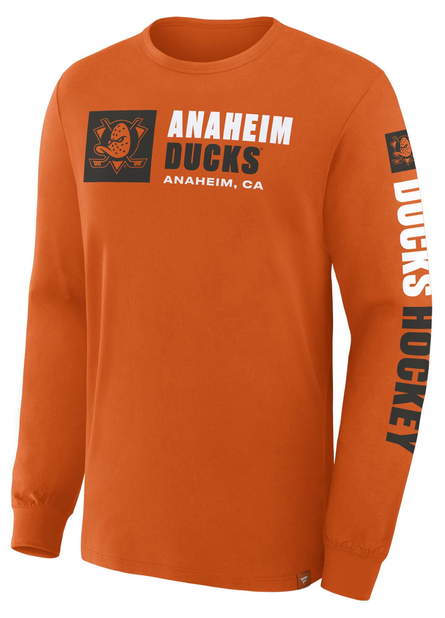 NHL Men's Anaheim Ducks Orange Legacy Long Sleeve T-Shirt product image