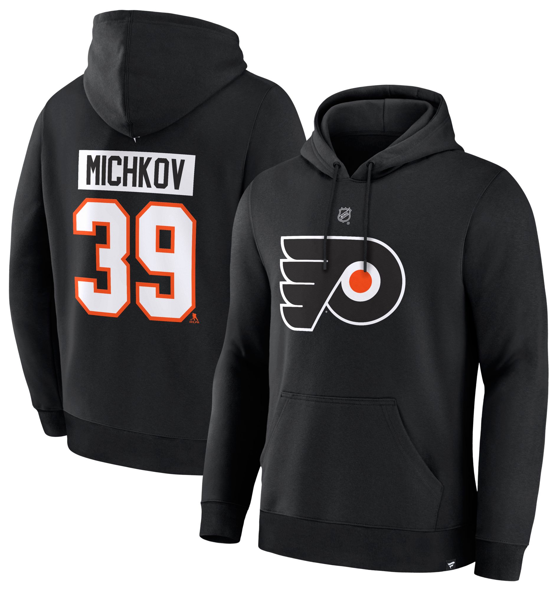 NHL Men's Philadelphia Flyers Matvei Michkov #39 Black Hoodie product image