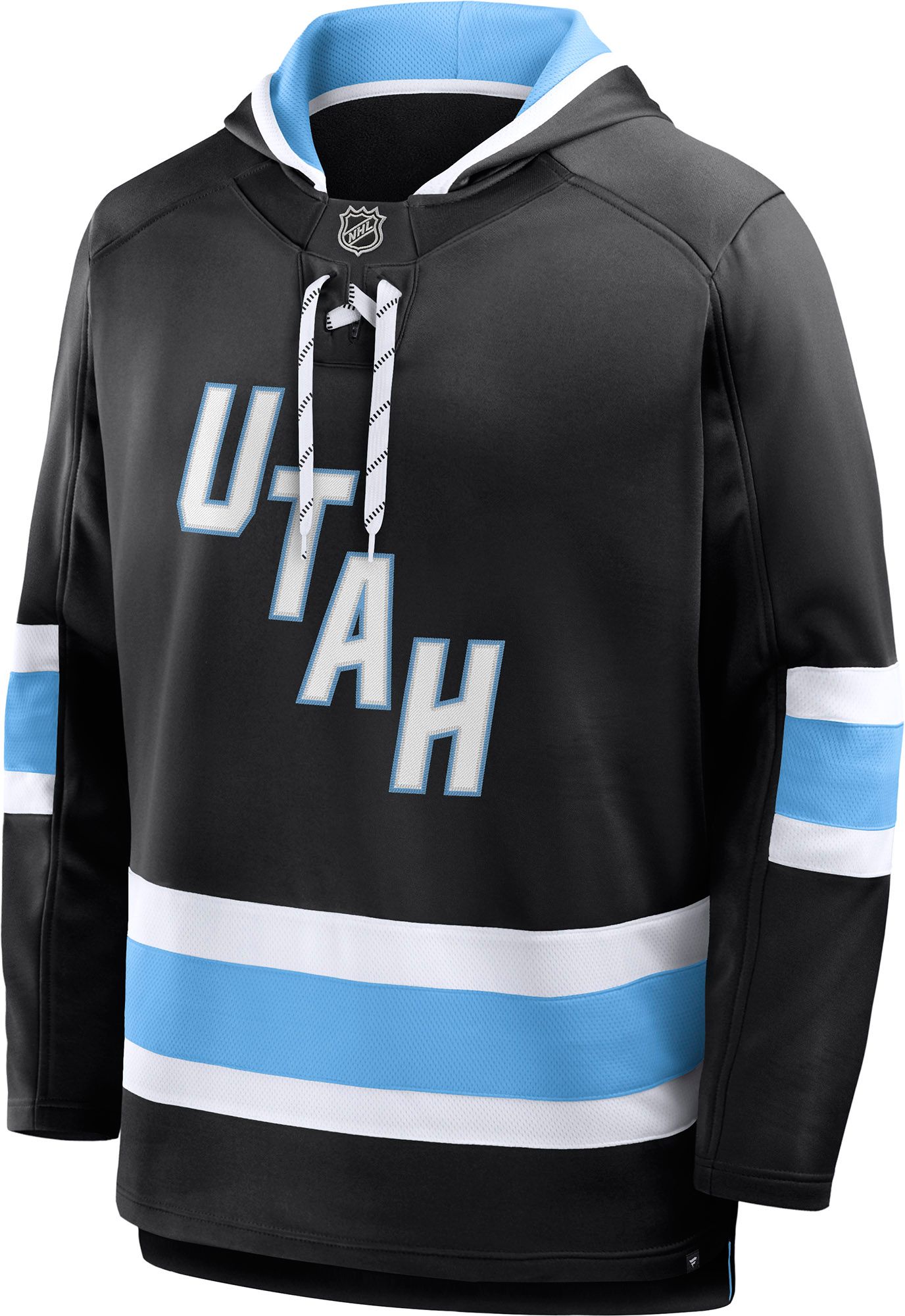 NHL Men's Utah Mammoth Black Laceup Pullover Hoodie product image