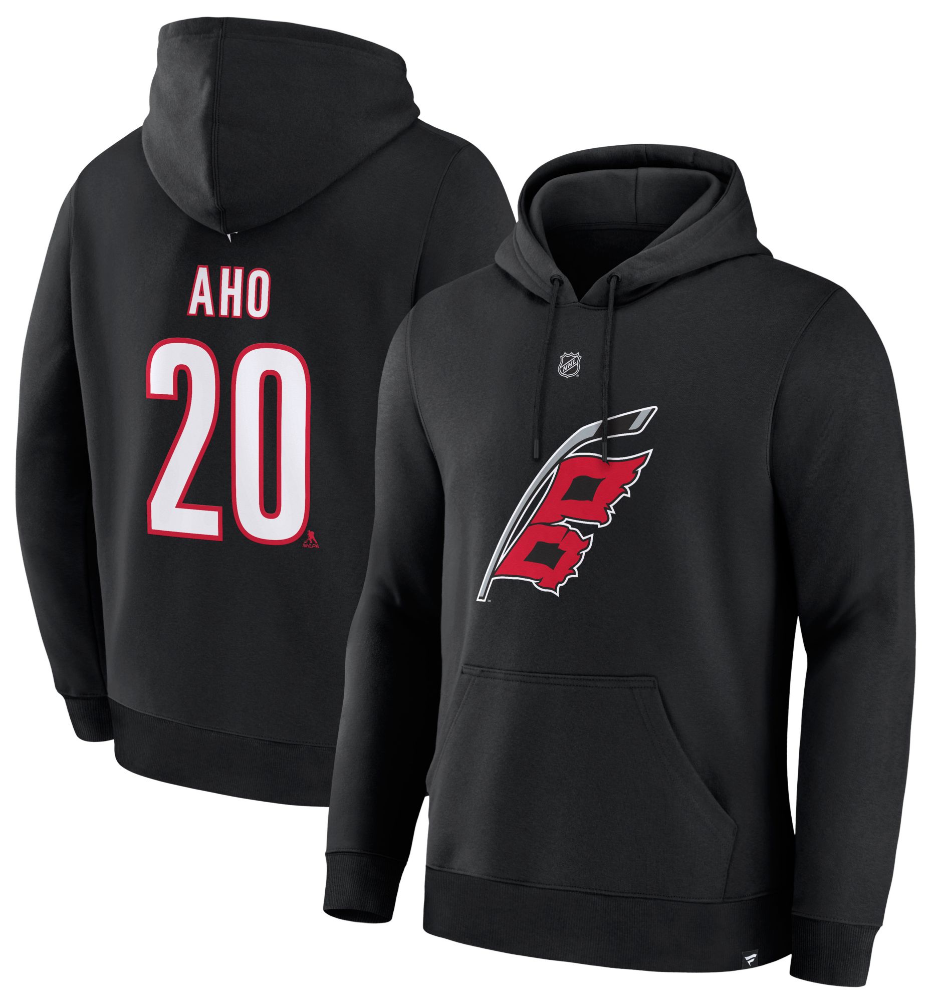 NHL Men's Carolina Hurricanes Sebastian Aho #20 Black Hoodie product image