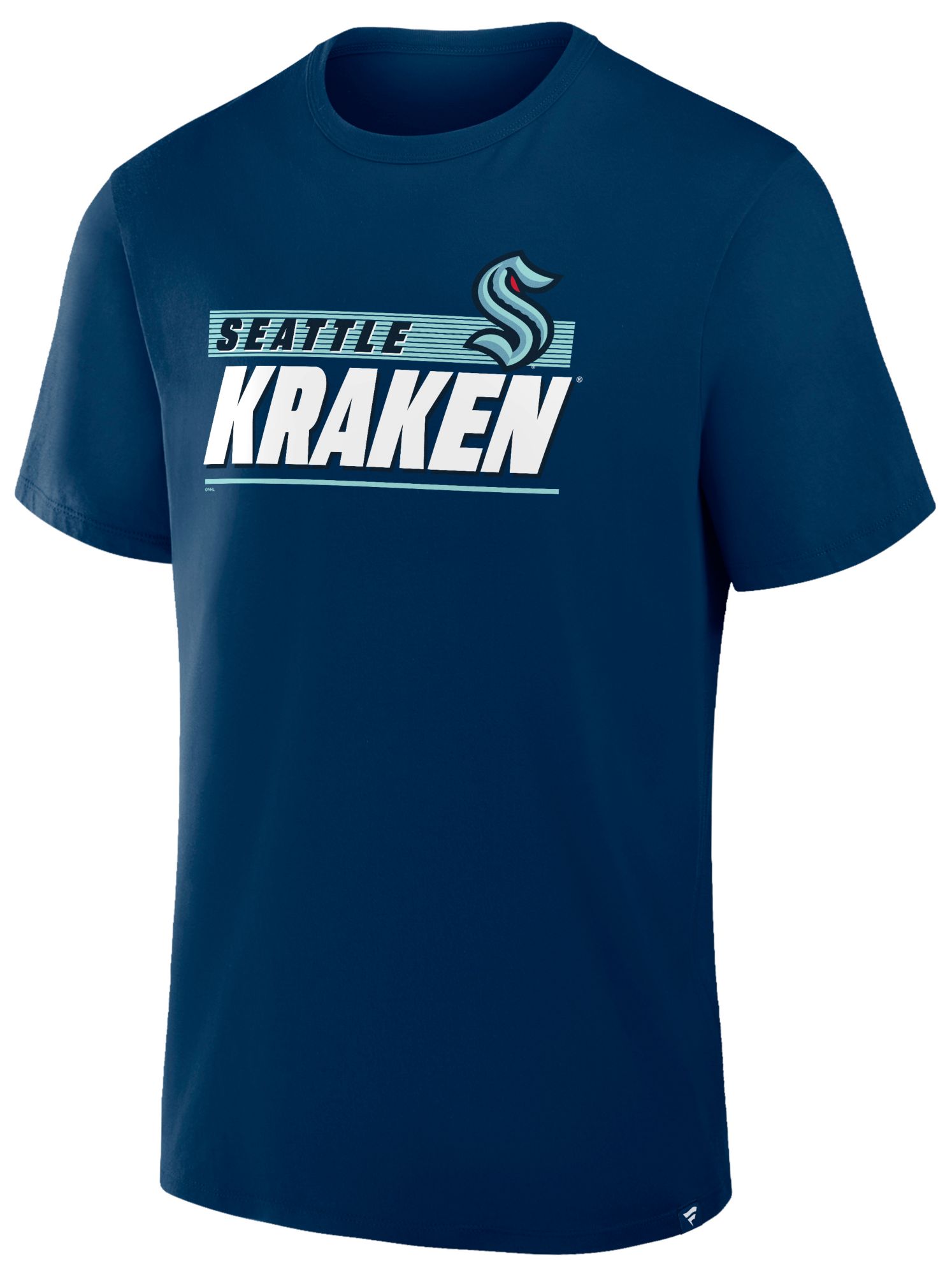 NHL Men's Seattle Kraken Navy Wordmark Logo Short Sleeve T-Shirt product image