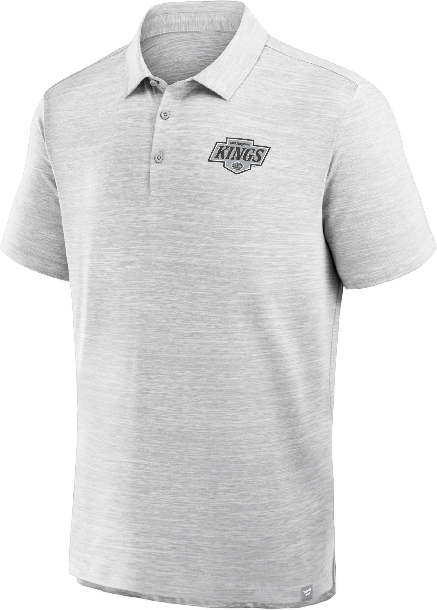 NHL Men's Los Angeles Kings Grey Prime Logo Polo product image