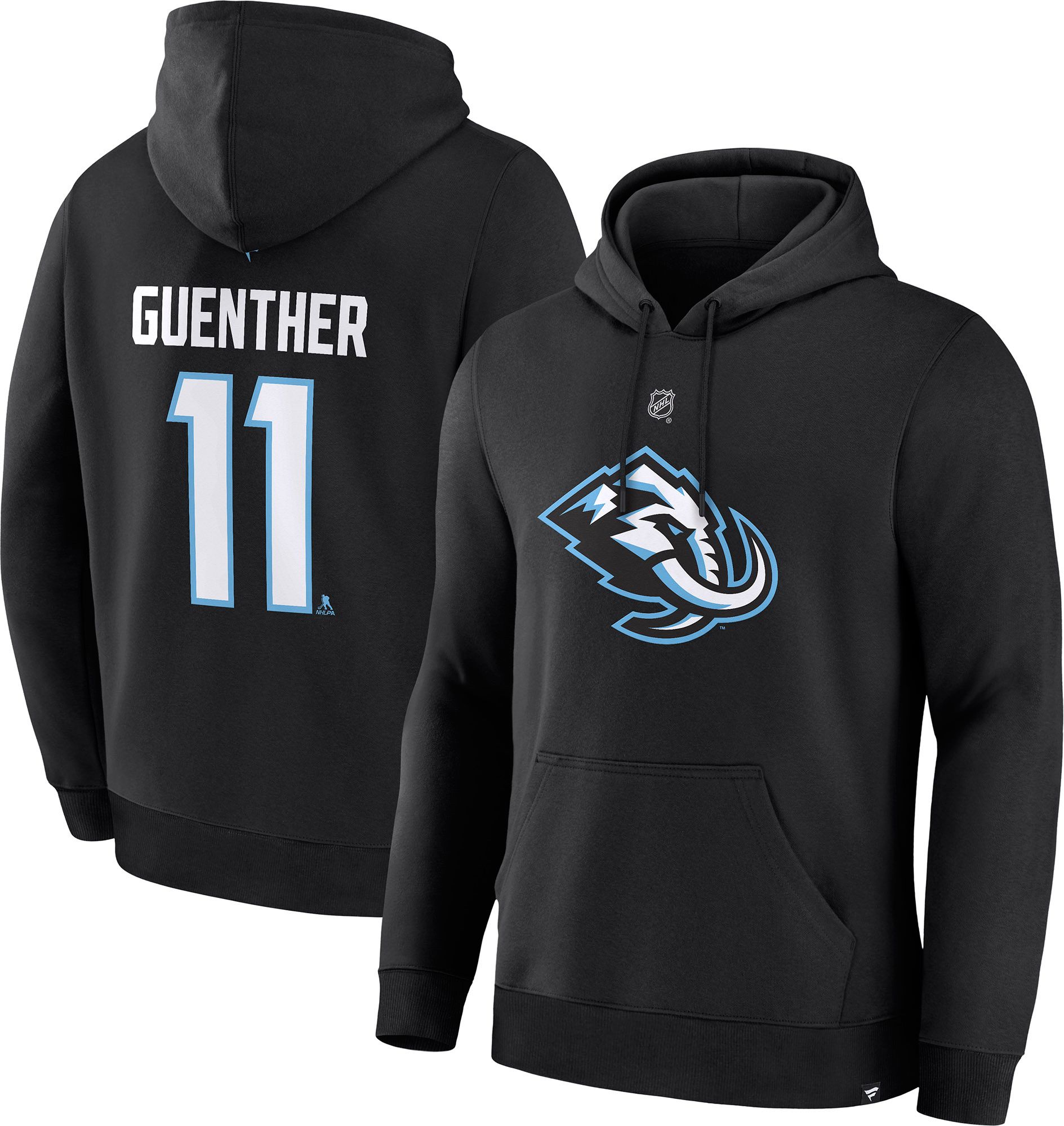 NHL Men's Utah Mammoth Dylan Guenther #11 Black Hoodie product image