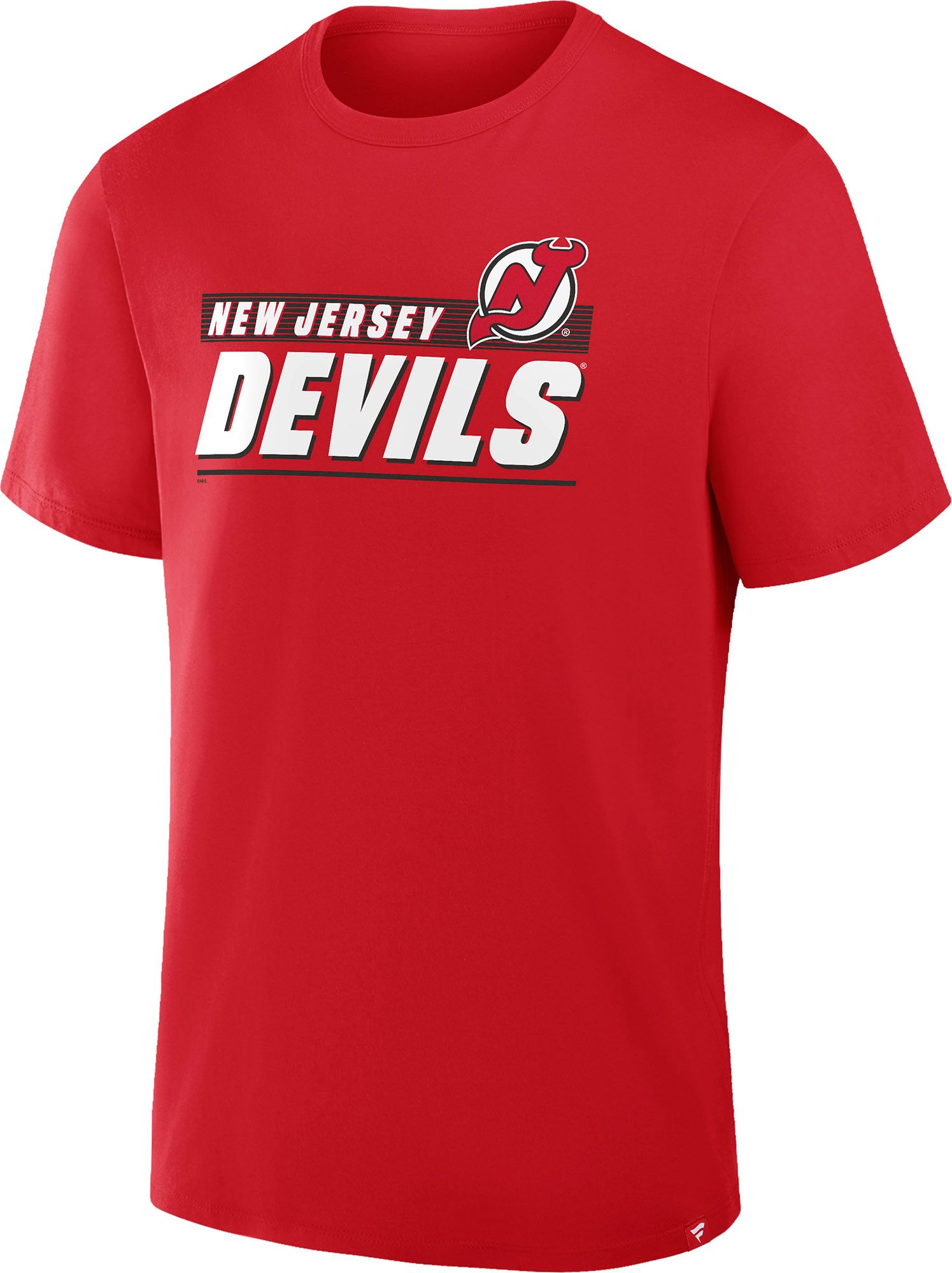 NHL Men's New Jersey Devils Red Wordmark Logo Short Sleeve T-Shirt product image