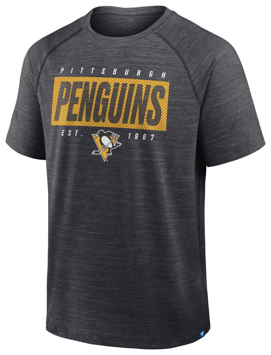 NHL Men's Pittsburgh Penguins Grey Clutch Poly Short Sleeve T-Shirt product image