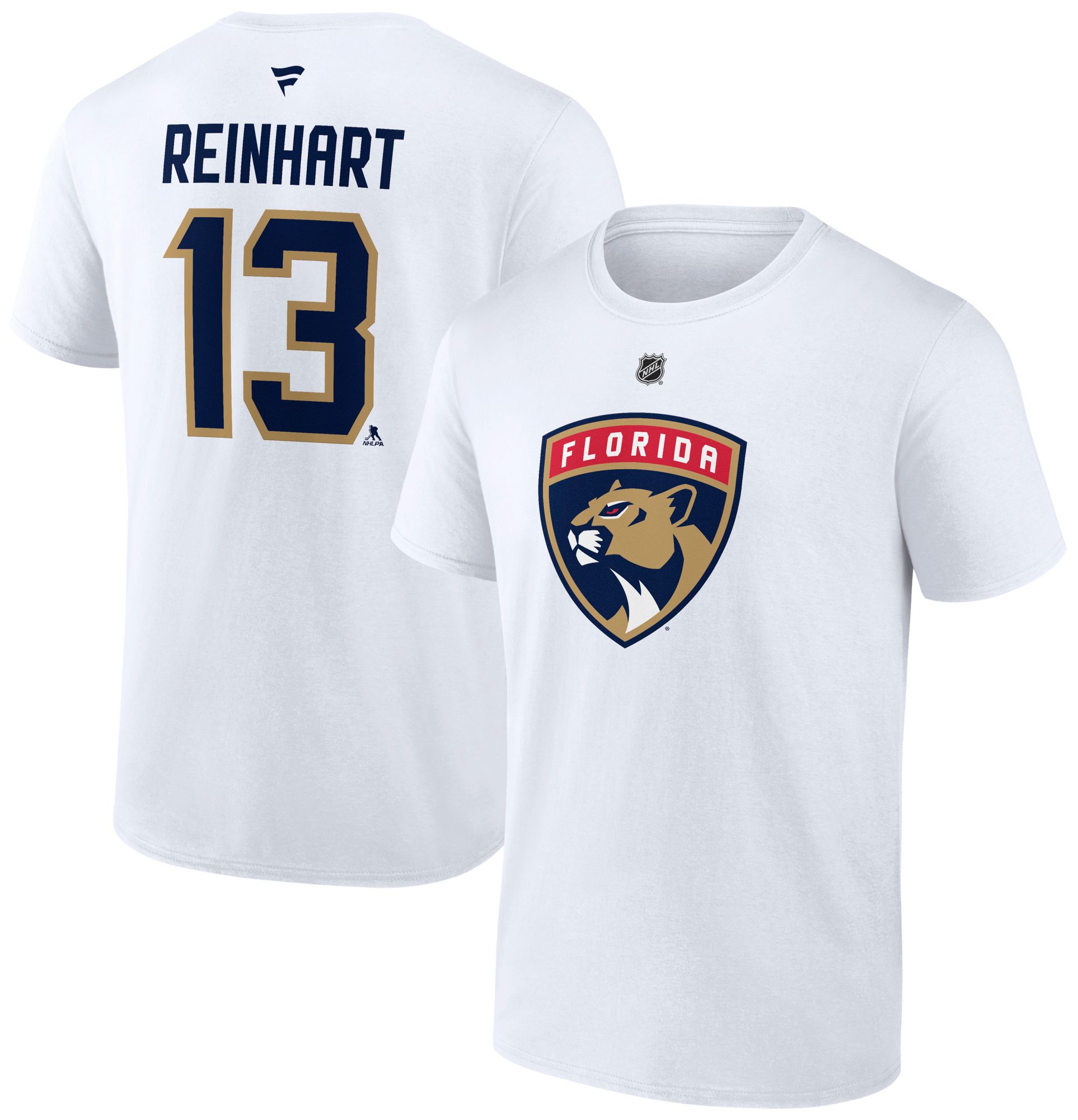 NHL Men's Florida Panthers Sam Reinhart #13 White T-Shirt product image