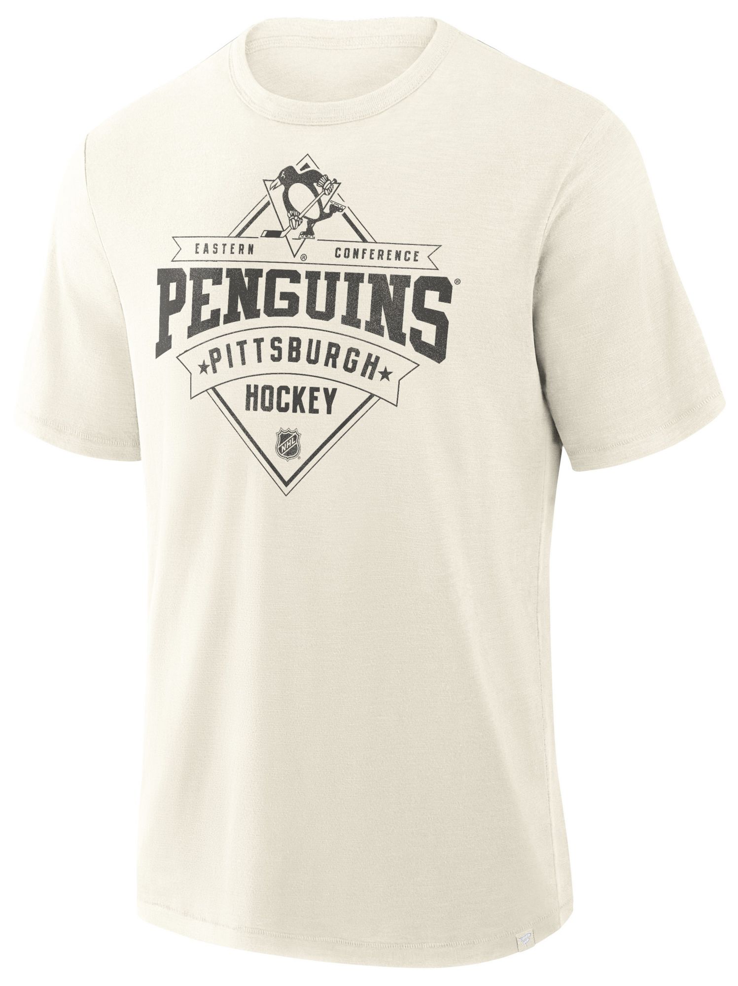 NHL Men's Pittsburgh Penguins Cream Slub Short Sleeve T-Shirt product image