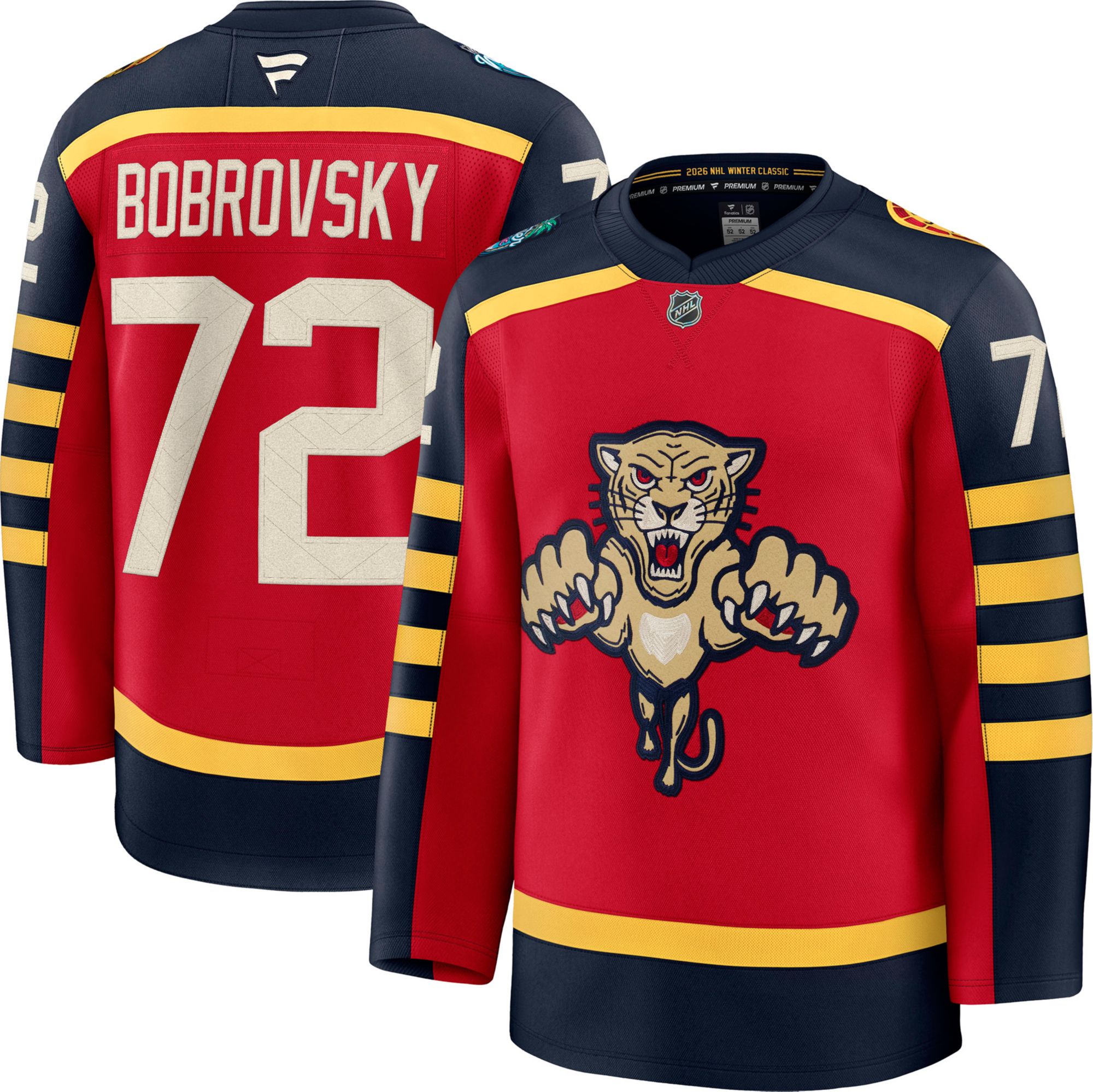 NHL Men's Florida Panthers Winter Classic 2026 Sergei Bobrovsky #72 Premium Authentic Jersey product image