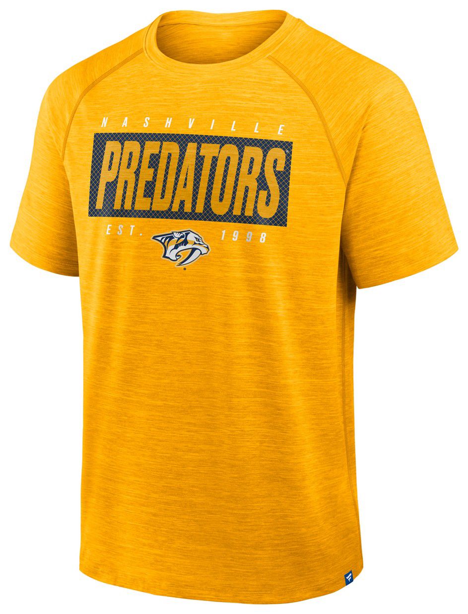 NHL Men's Nashville Predators Yellow Clutch Poly T-Shirt product image