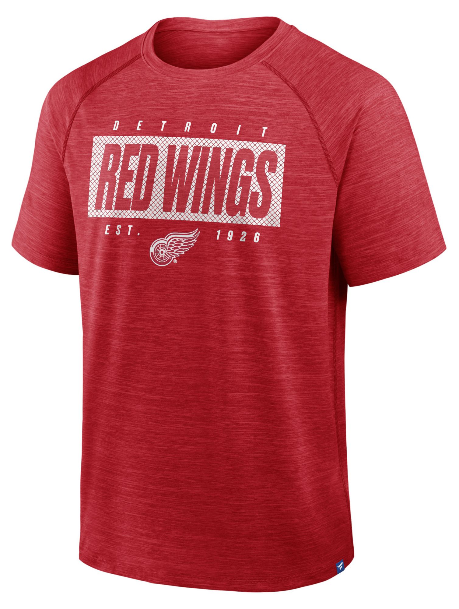 NHL Men's Detroit Red Wings Red Clutch Poly Short Sleeve T-Shirt product image