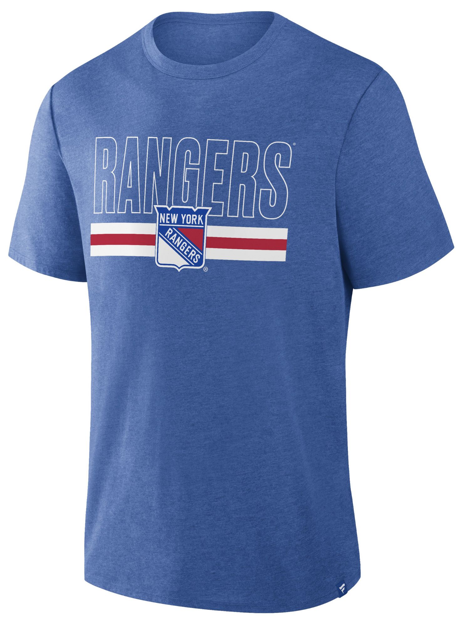NHL Men's New York Rangers Blue Triblend Short Sleeve T-Shirt product image