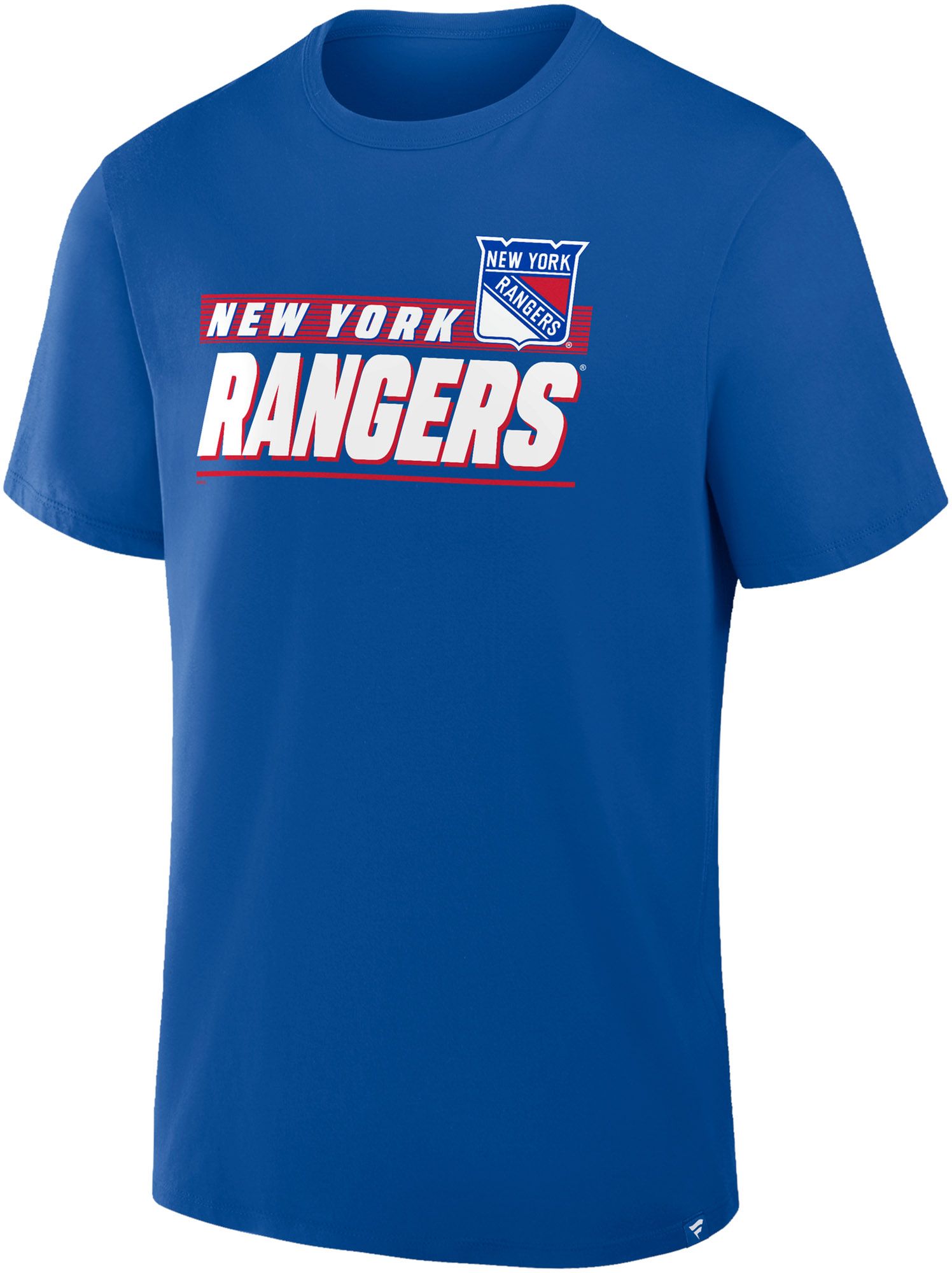 NHL Men's New York Rangers Blue Wordmark Logo Short Sleeve T-Shirt product image