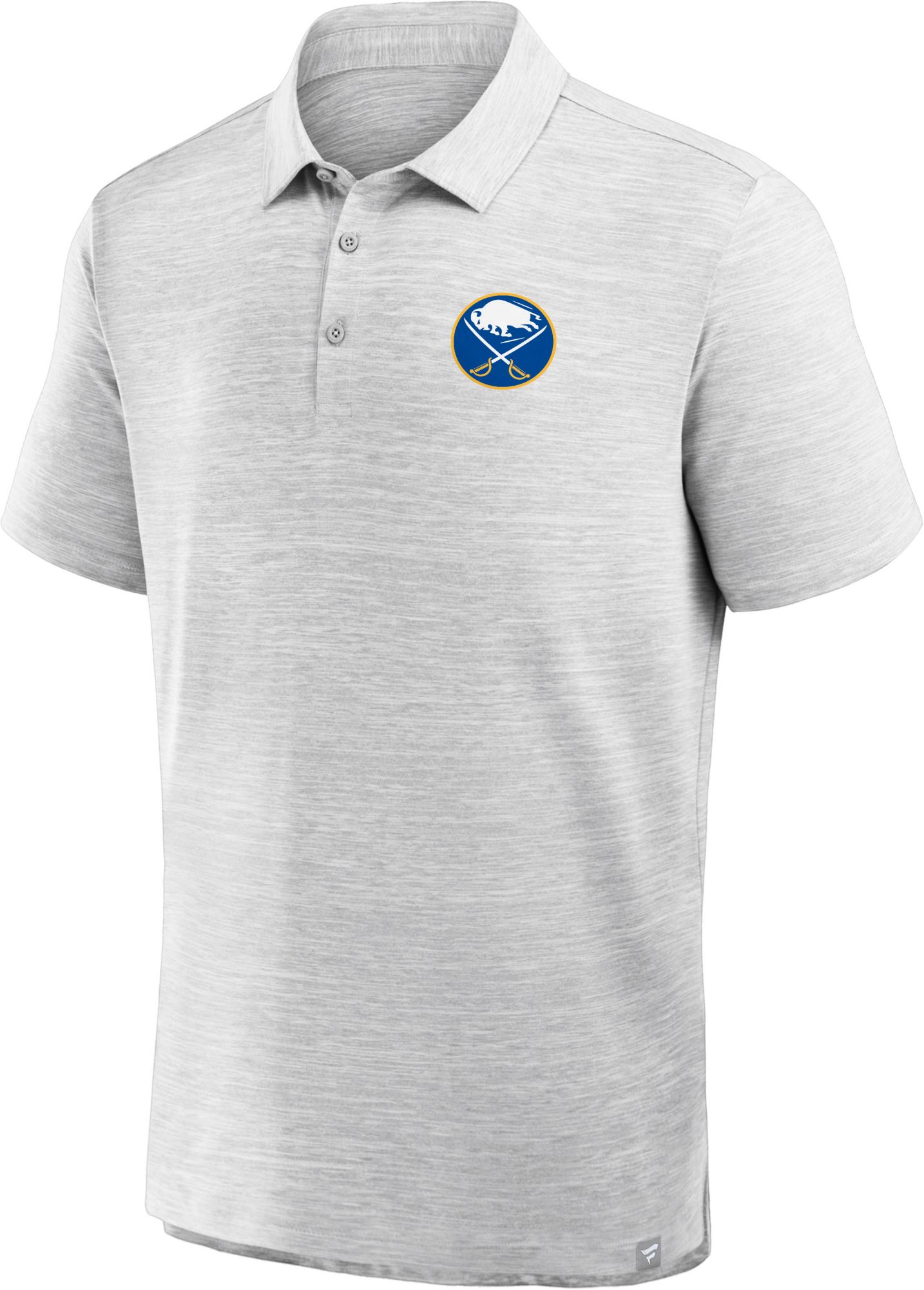 NHL Men's Buffalo Sabres Grey Prime Logo Polo product image