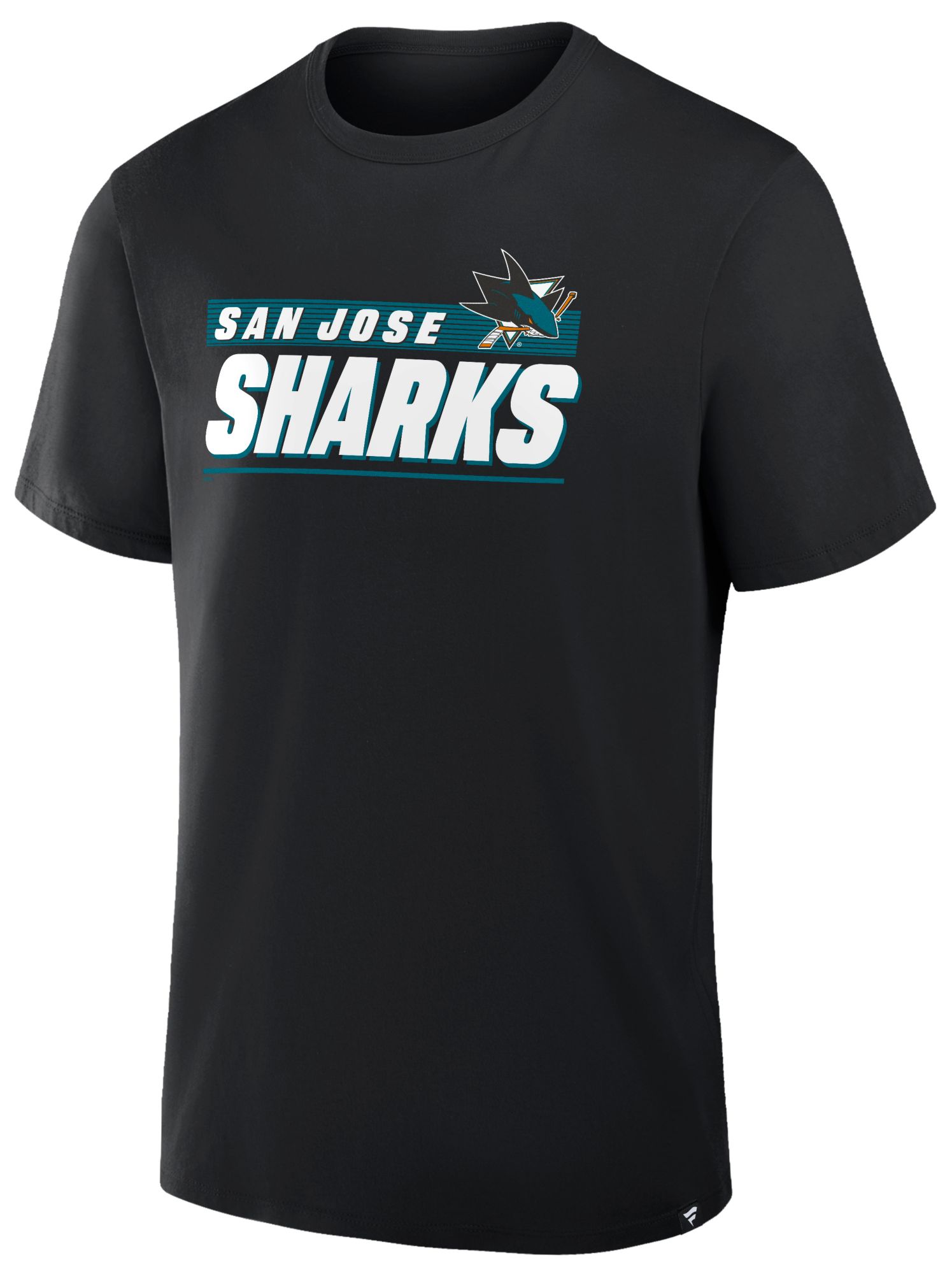 NHL Men's San Jose Sharks Black Wordmark Logo Short Sleeve T-Shirt product image