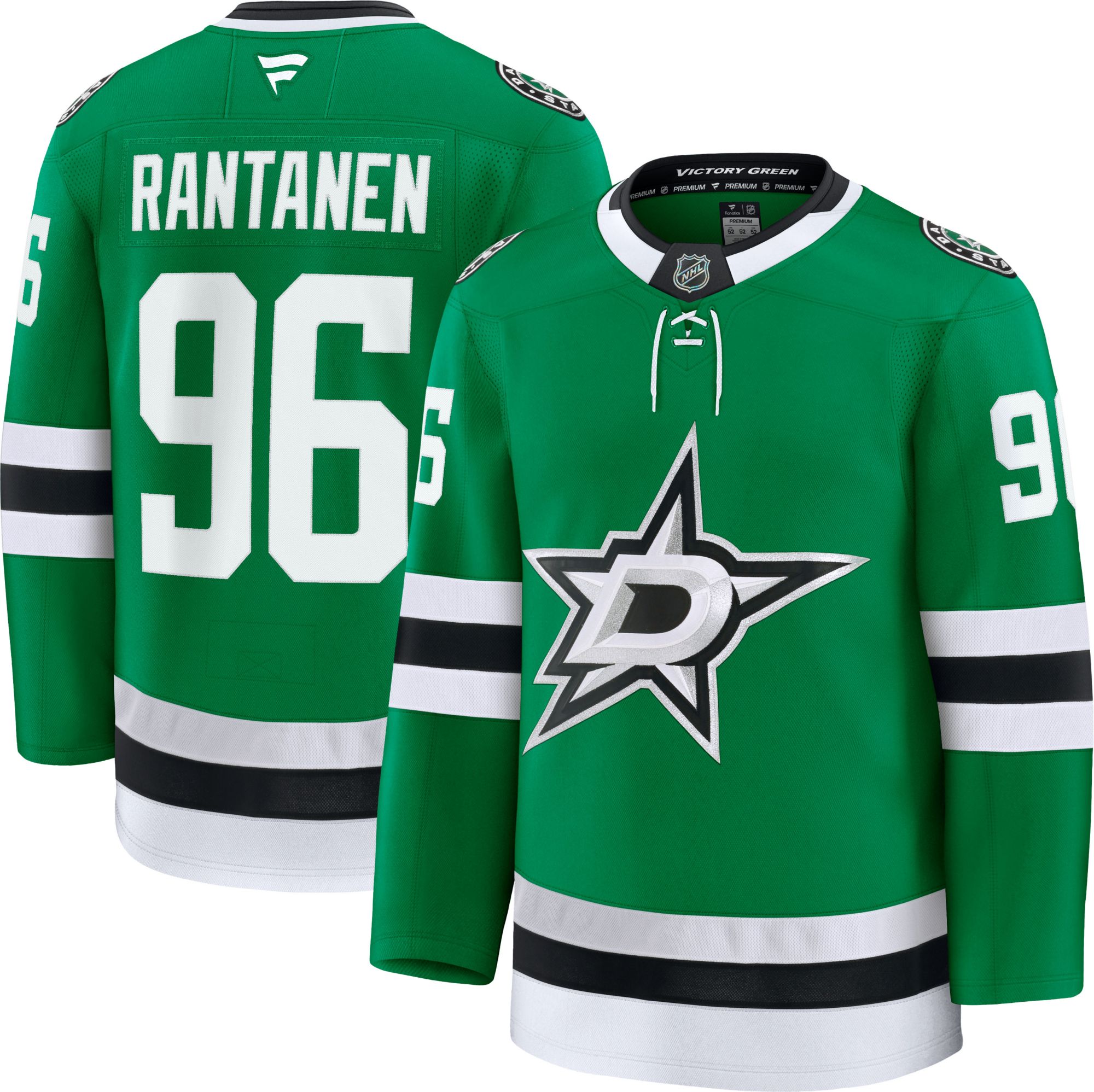 NHL Men's Dallas Stars Mikko Rantanen #96 Green Premium Authentic Home Jersey product image