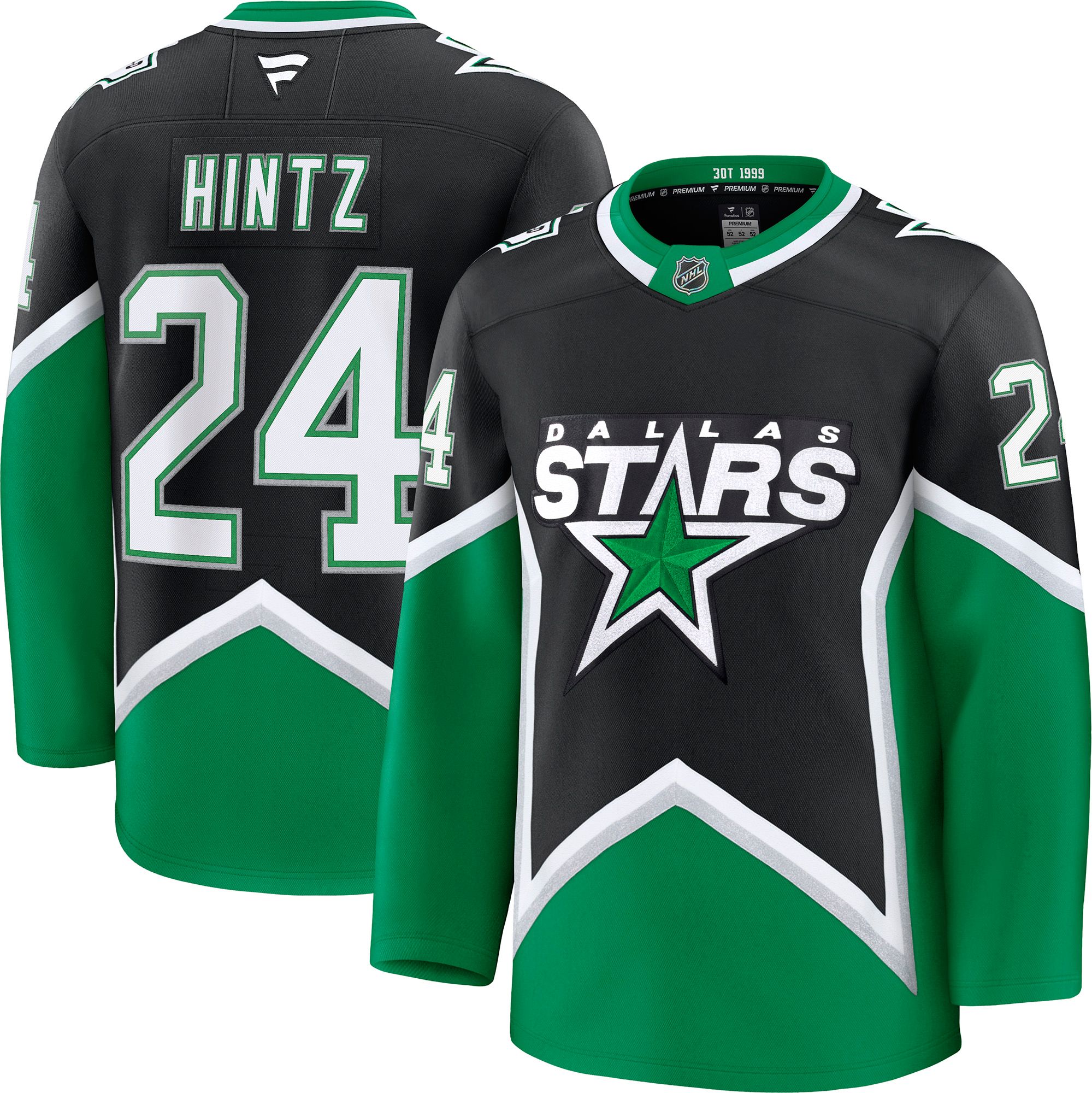 NHL Men's Dallas Stars Roope Hintz #24 Black Premium Alternate Jersey product image