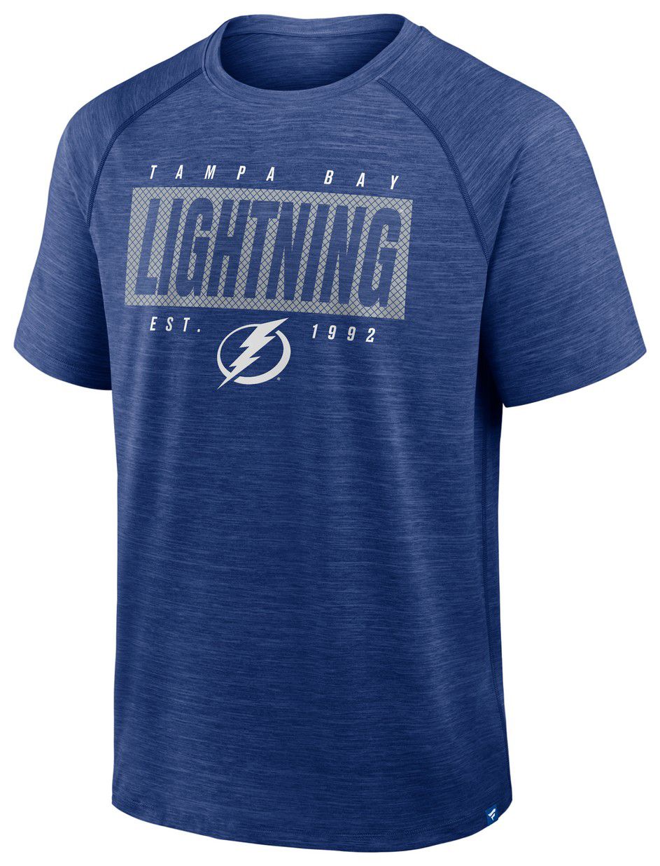 NHL Men's Tampa Bay Lightning Blue Clutch Poly Short Sleeve T-Shirt product image