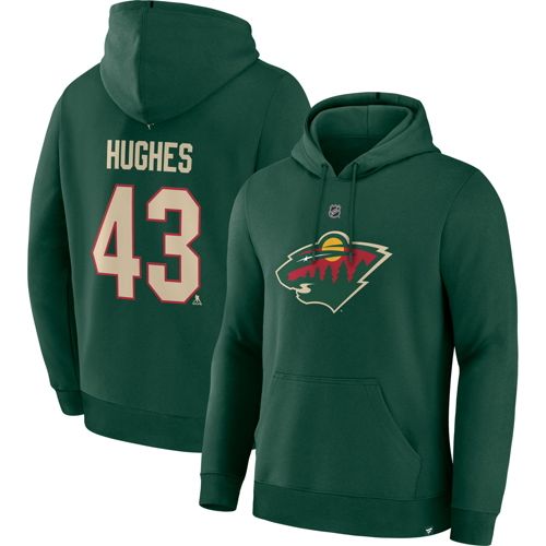 NHL Men's Minnesota Wild Kirill Kaprizov #97 Green Pullover Hoodie