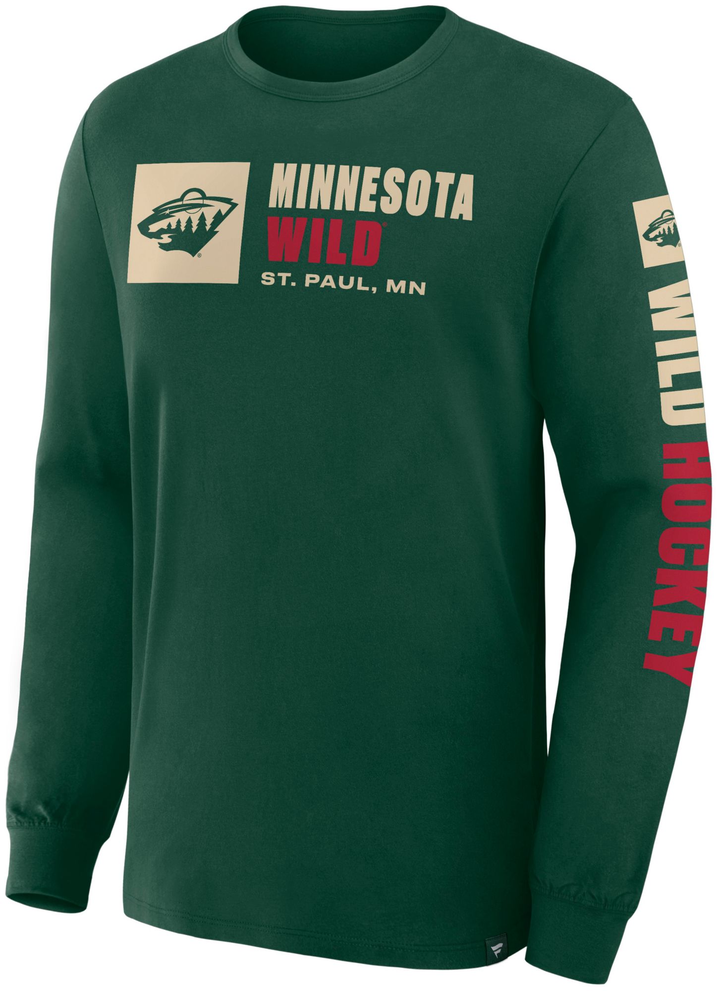 NHL Men's Minnesota Wild Green Legacy Long Sleeve T-Shirt product image