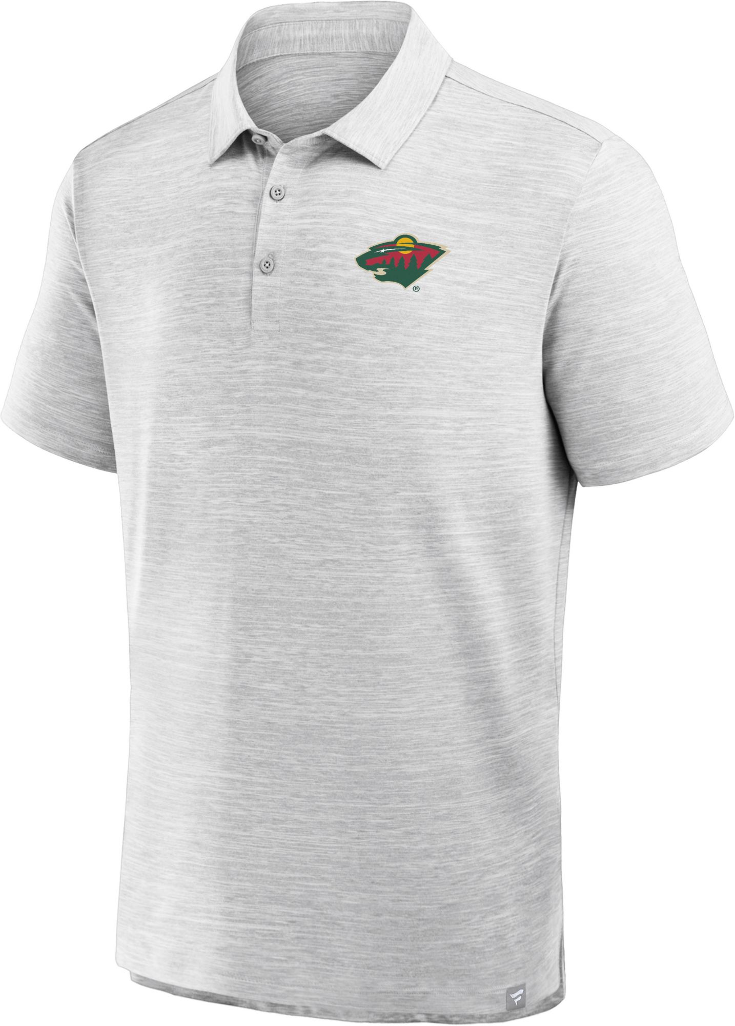 NHL Men's Minnesota Wild Grey Prime Logo Polo product image