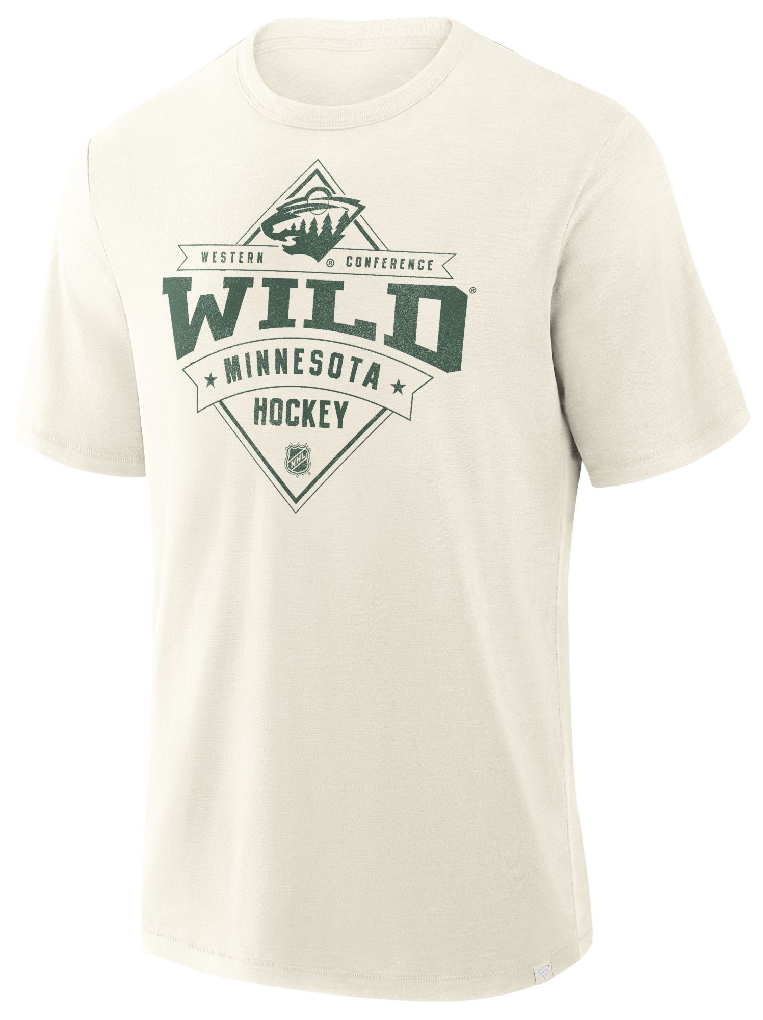NHL Men's Minnesota Wild Cream Slub Short Sleeve T-Shirt product image