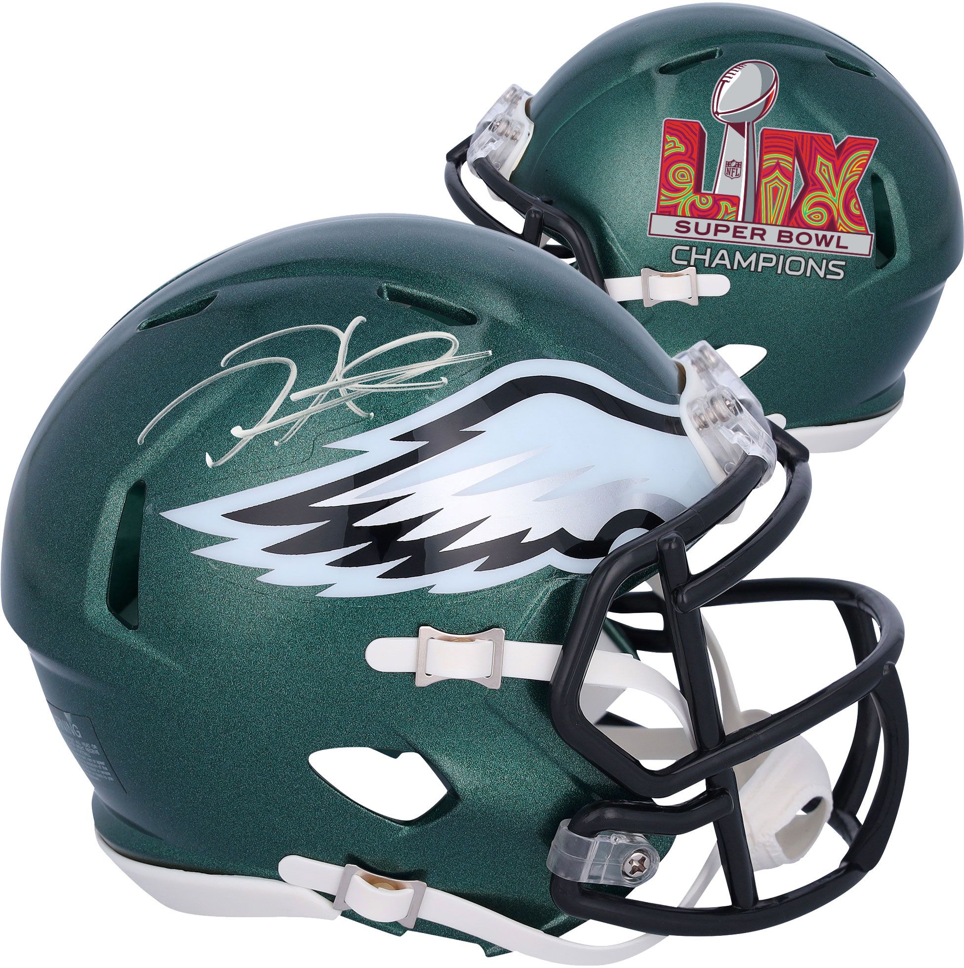NFL Jalen Hurts Philadelphia Eagles Super Bowl LIX Authentic Autographed Mini Helmet product image