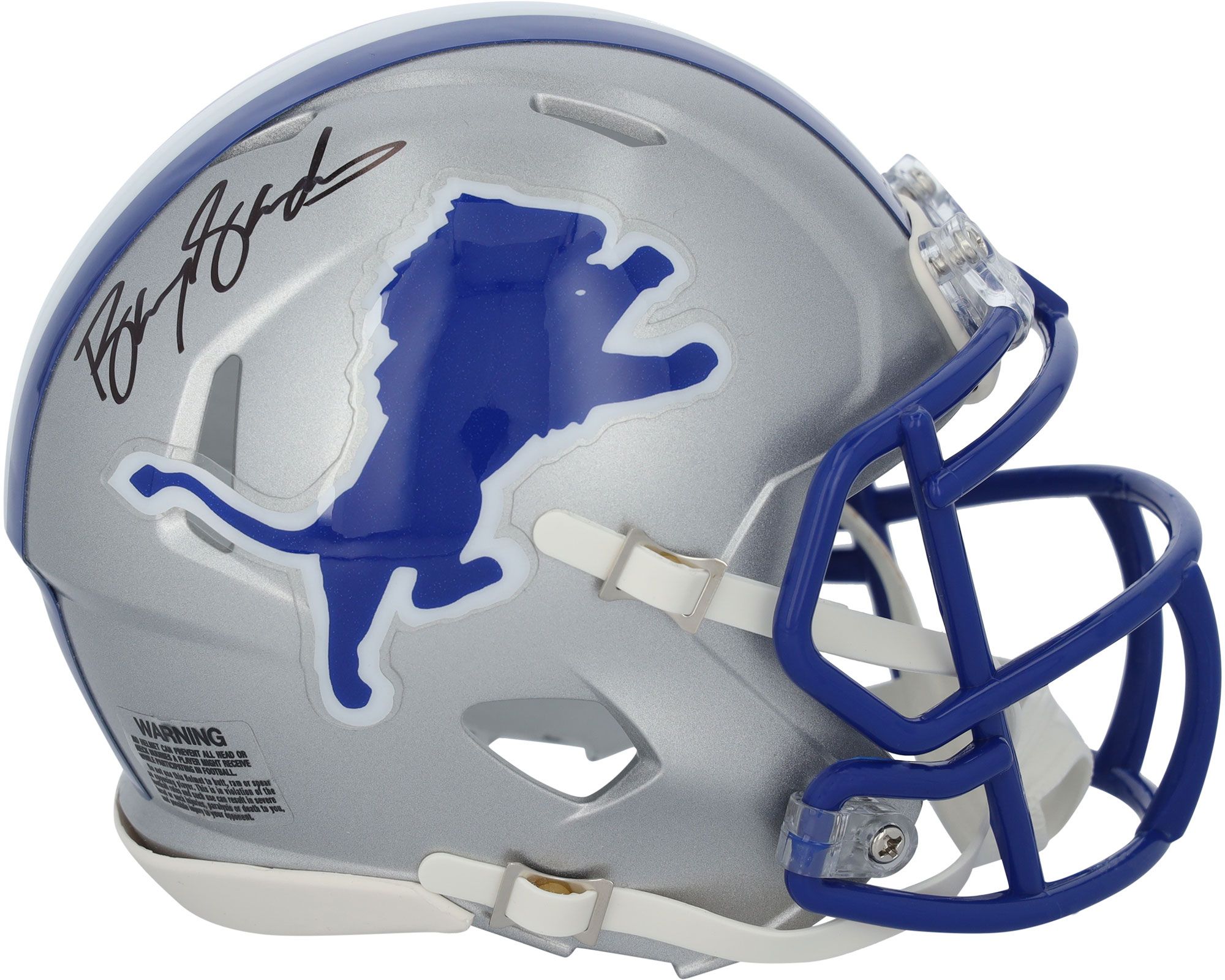 NFL Barry Sanders Detroit Lions Authentic Autographed Mini Helmet product image