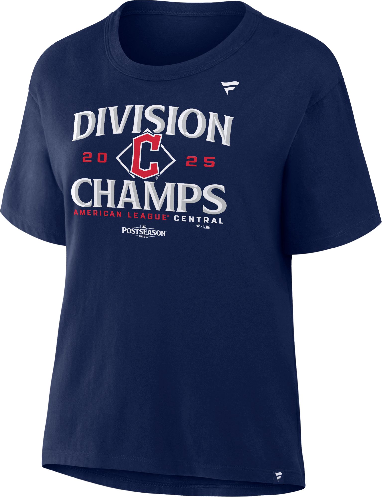 MLB Team Apparel Women's Cleveland Guardians 2025 AL Central Division Champions Locker Room T-Shirt product image