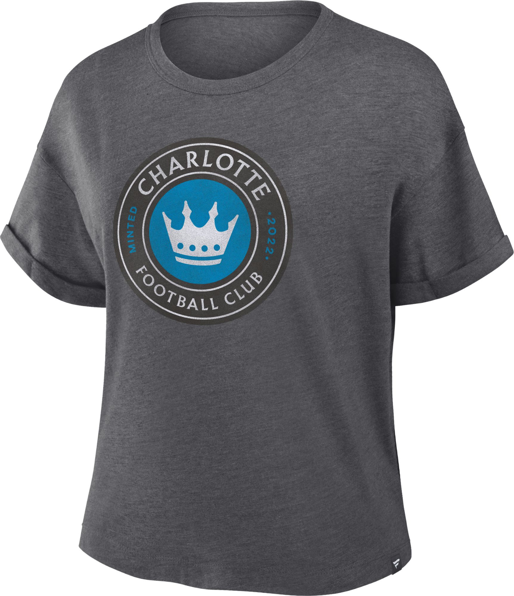 MLS Women's Charlotte FC Charcoal Heather Triblend T-Shirt product image