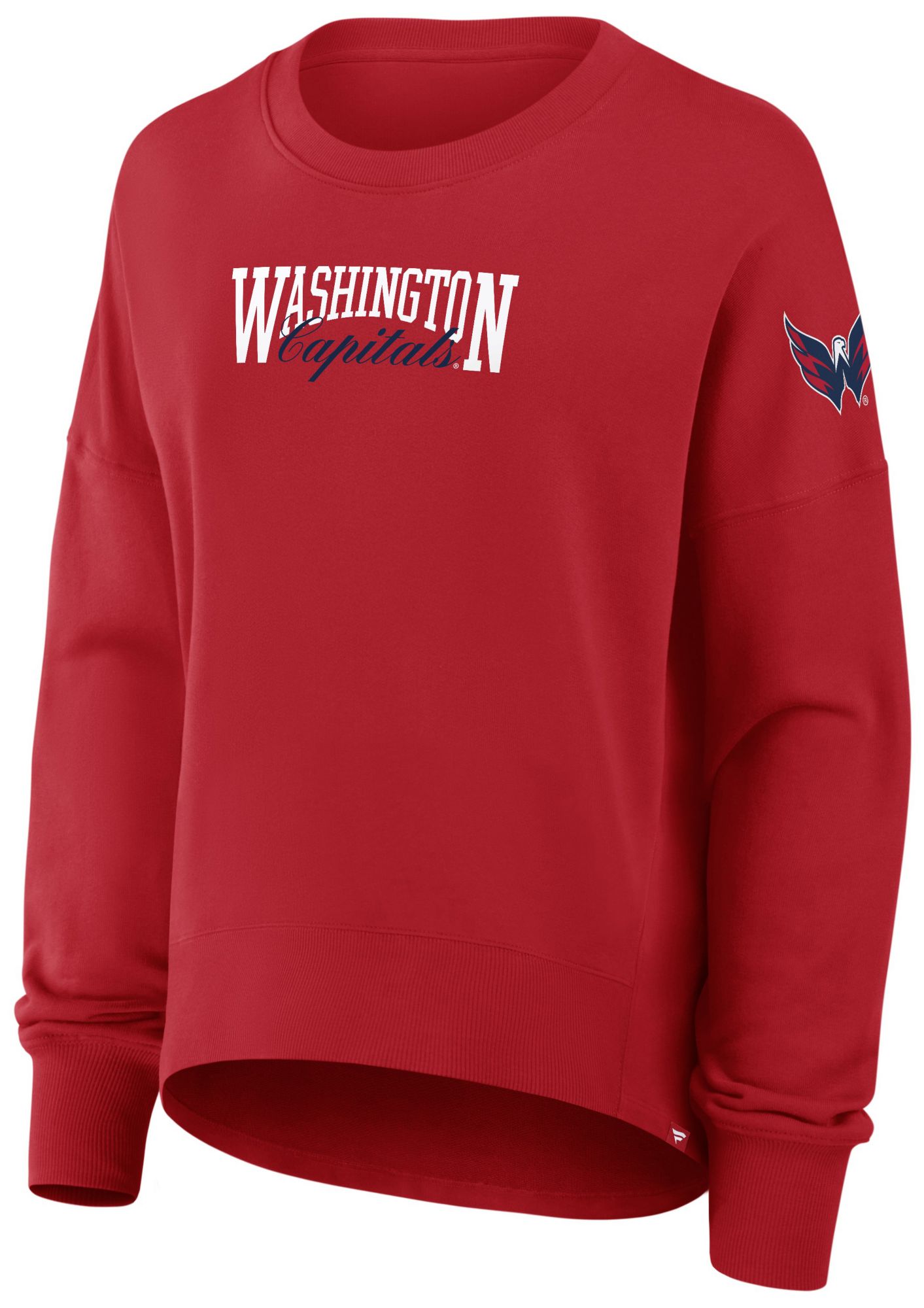 NHL Women's Washington Capitals Red Foundation Script Crewneck Sweatshirt product image