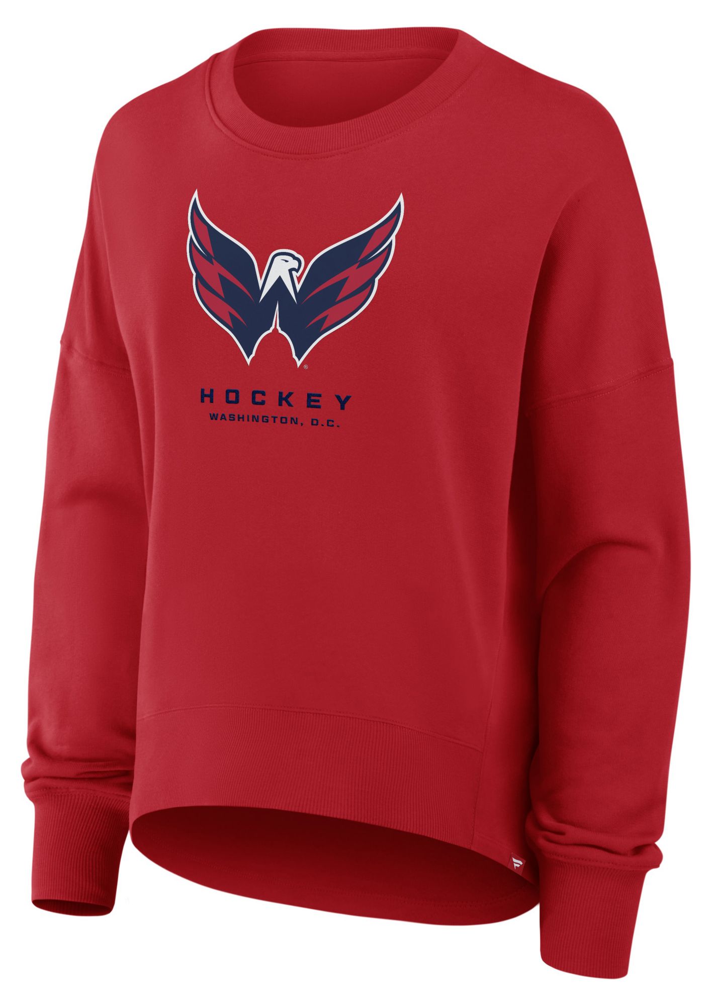 NHL Women's Washington Capitals Red Club Fleece Crew Neck Sweatshirt product image