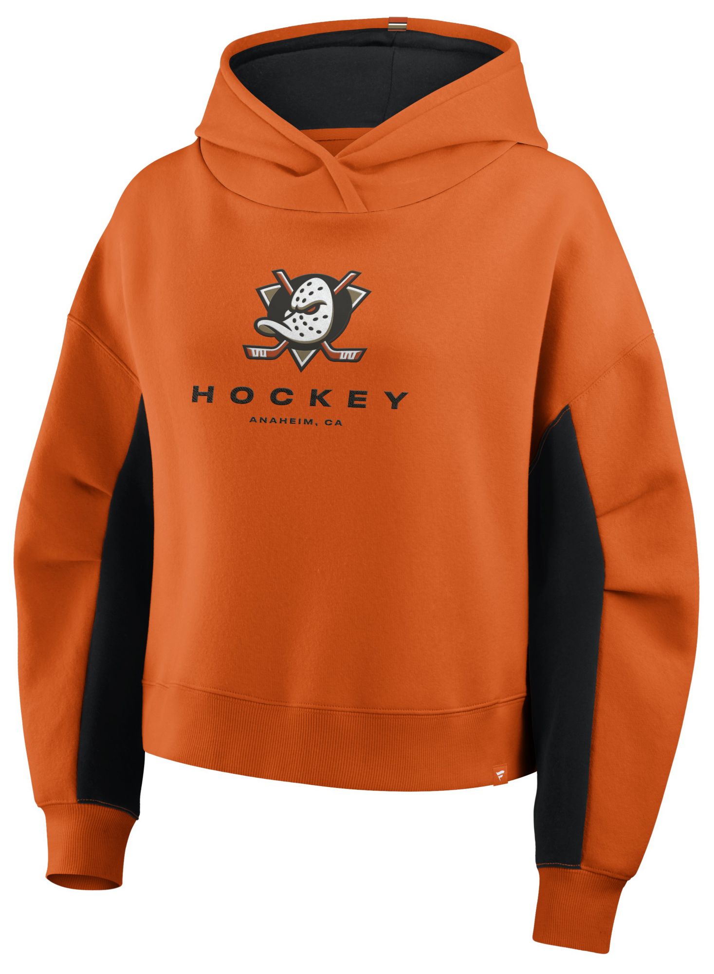 NHL Women's Anaheim Ducks Orange Fleece Pullover Hoodie product image