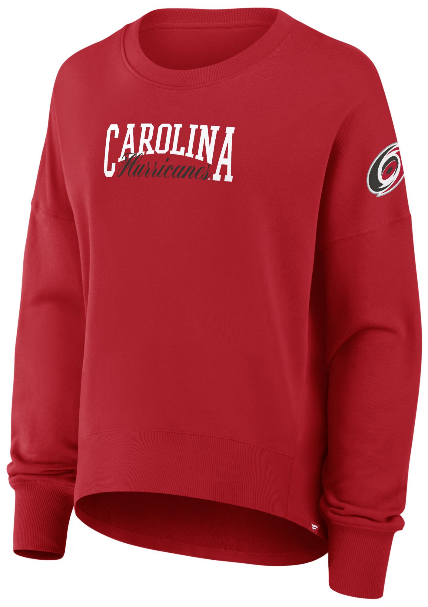 NHL Women's Carolina Hurricanes Red Foundation Script Crewneck Sweatshirt product image