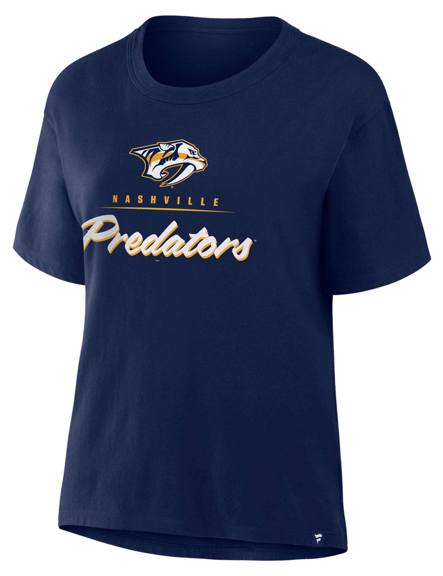 NHL Women's Nashville Predators Navy Legacy Microscript Short Sleeve T-Shirt product image
