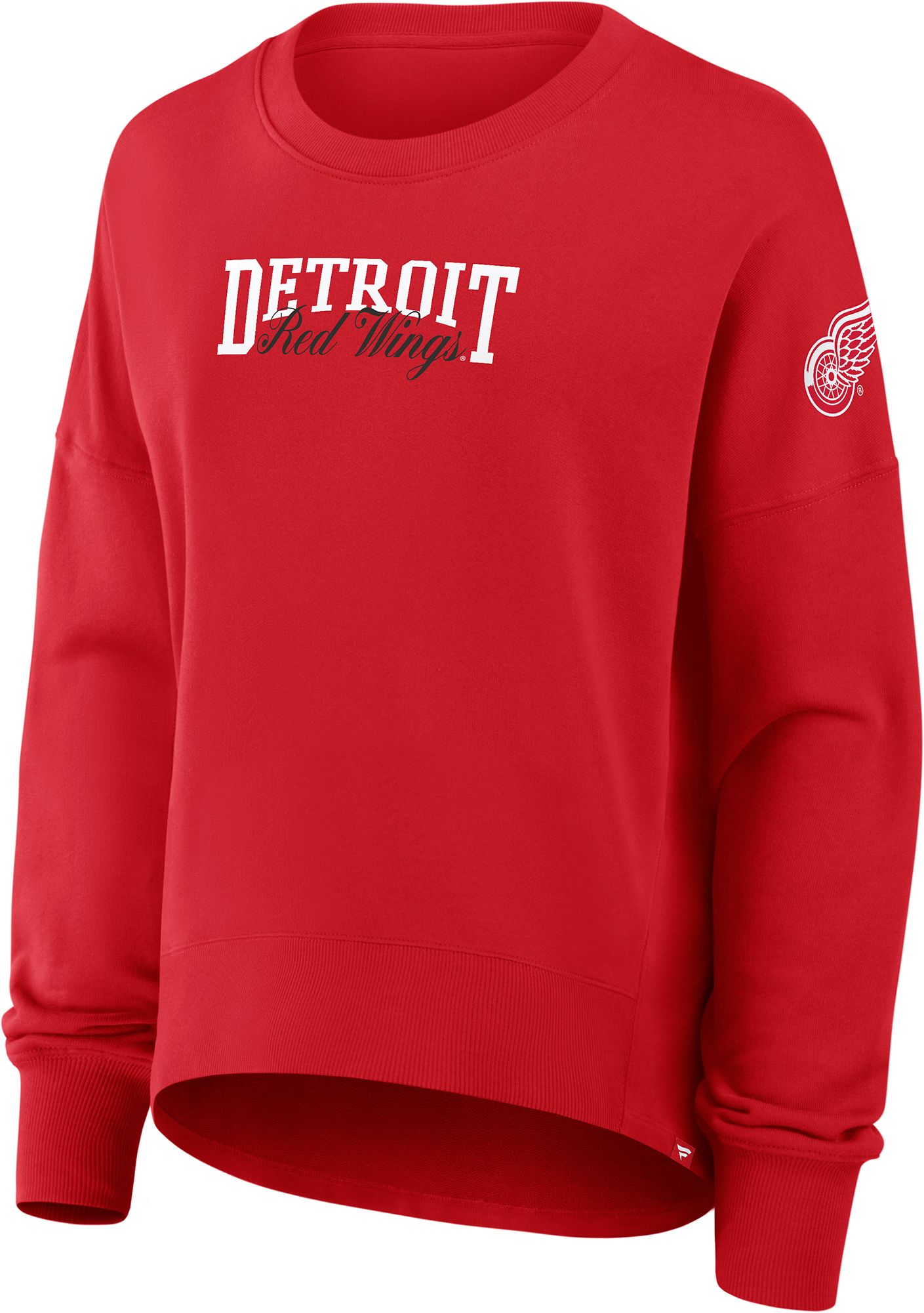NHL Women's Detroit Red Wings Red Foundation Script Crewneck Sweatshirt product image