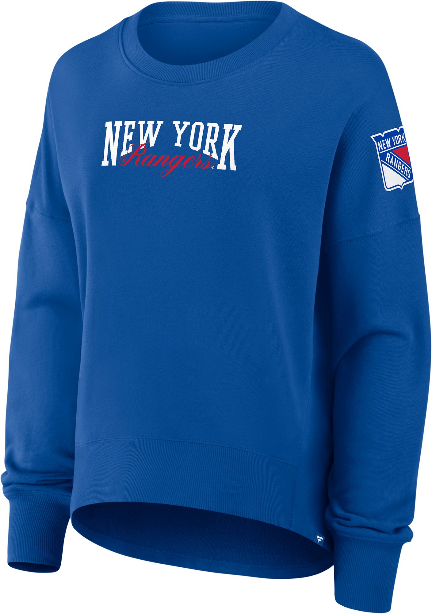NHL Women's New York Rangers Deep Royal Foundation Script Crewneck Sweatshirt product image