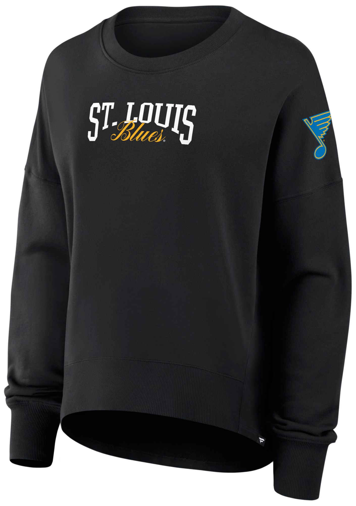 NHL Women's St. Louis Blues Black Foundation Script Crewneck product image