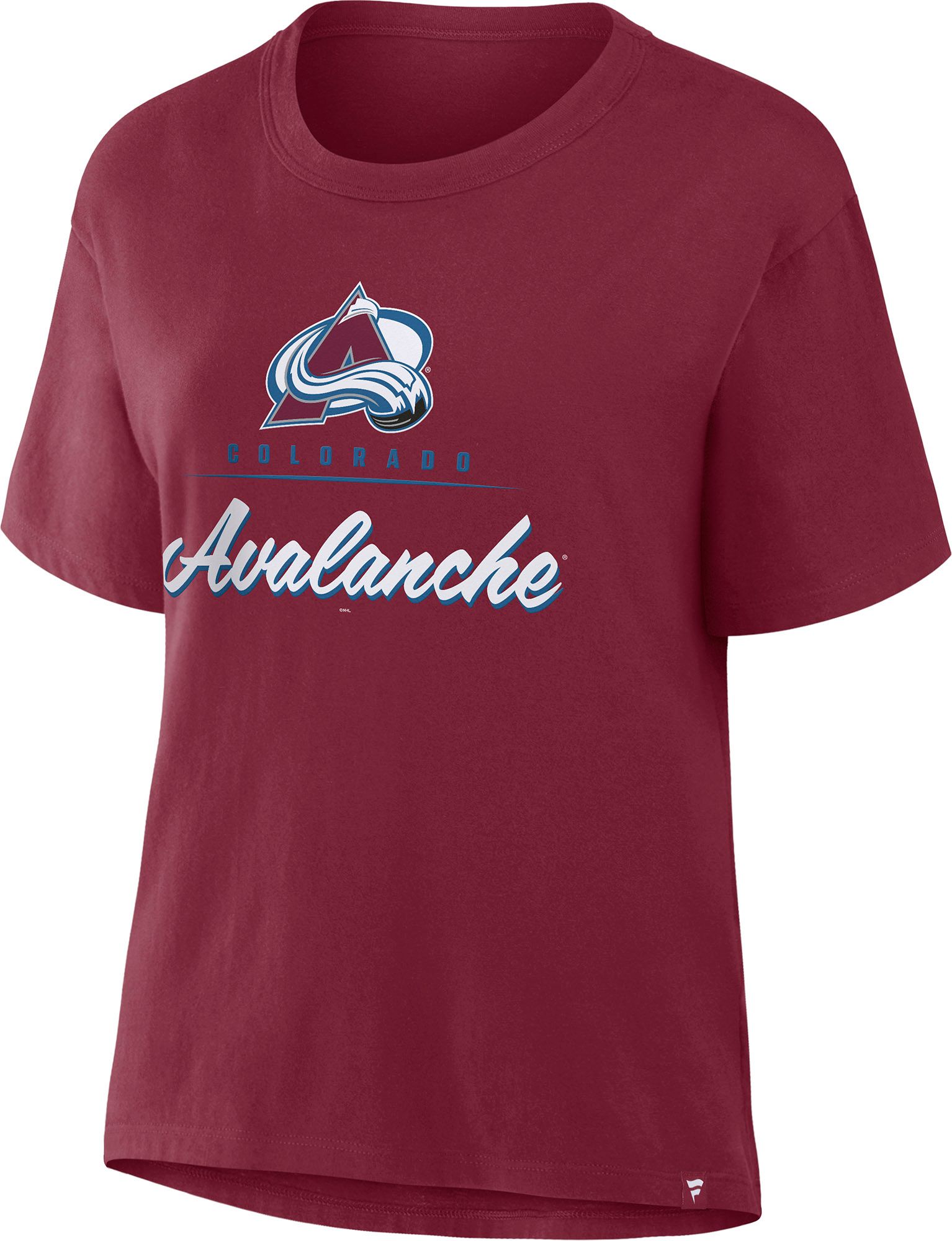NHL Women's Colorado Avalanche Maroon Legacy Microscript Short Sleeve T-Shirt product image
